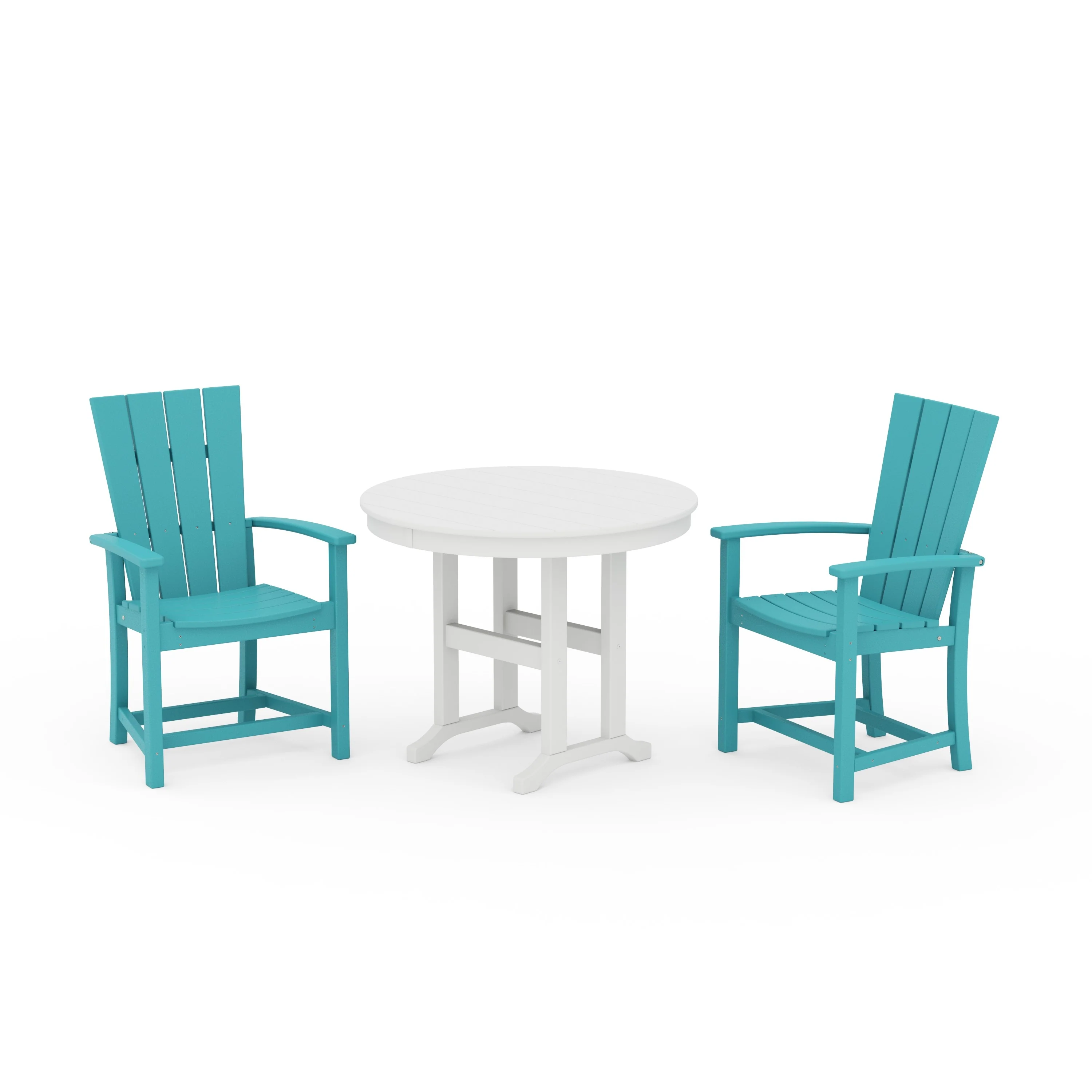 Quattro 3-Piece Round Farmhouse Dining Set - Image 10