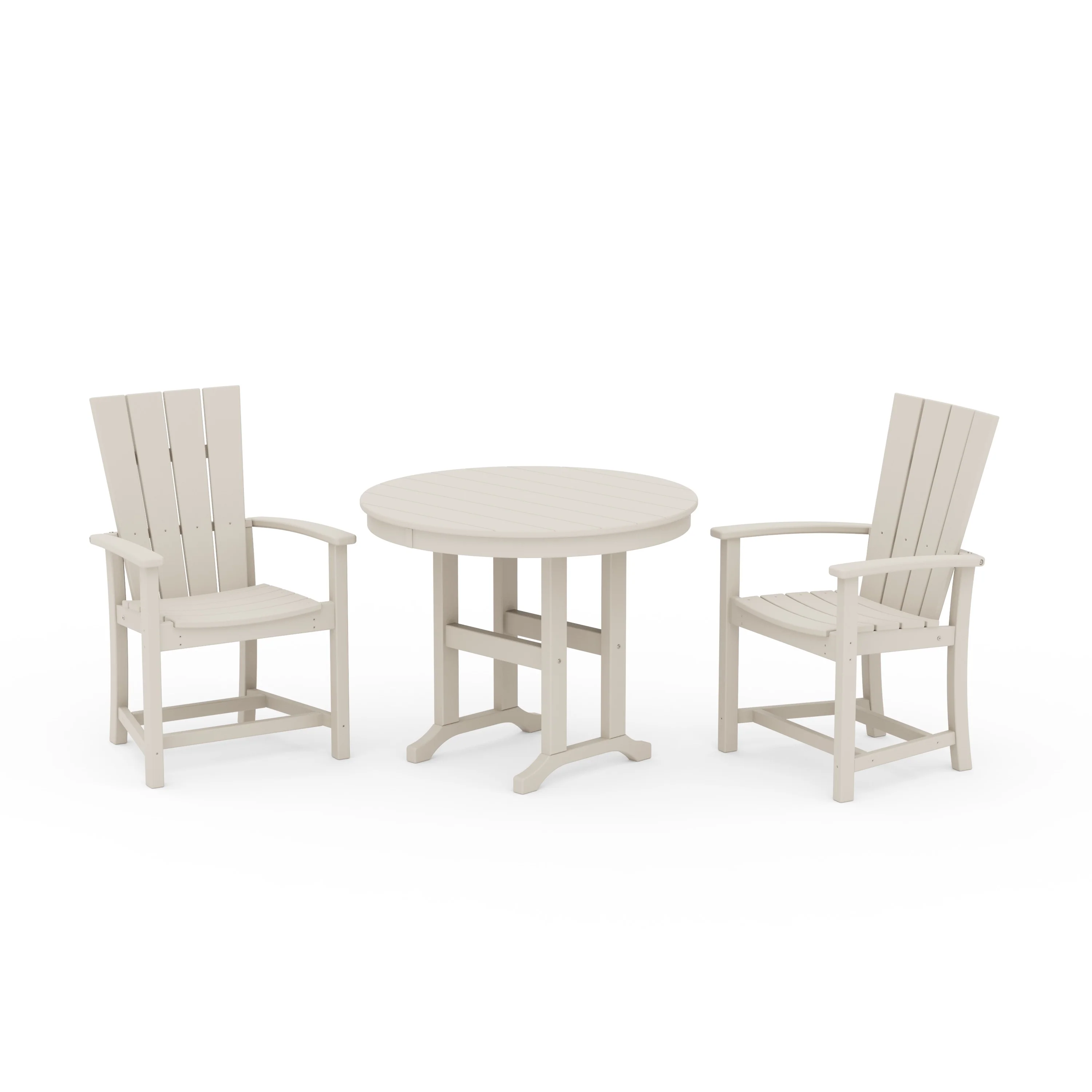 Quattro 3-Piece Round Farmhouse Dining Set - Image 11