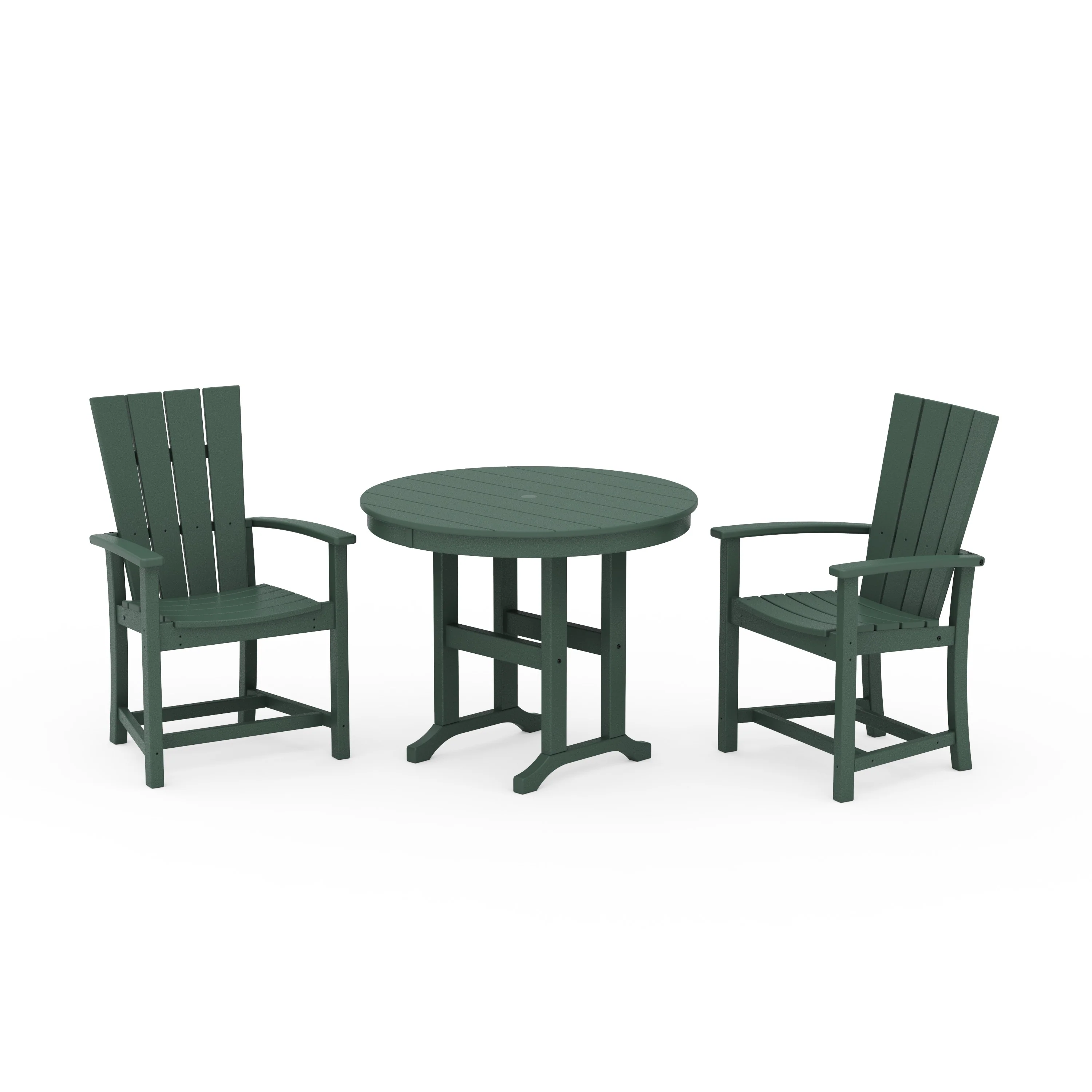 Quattro 3-Piece Round Farmhouse Dining Set - Image 12