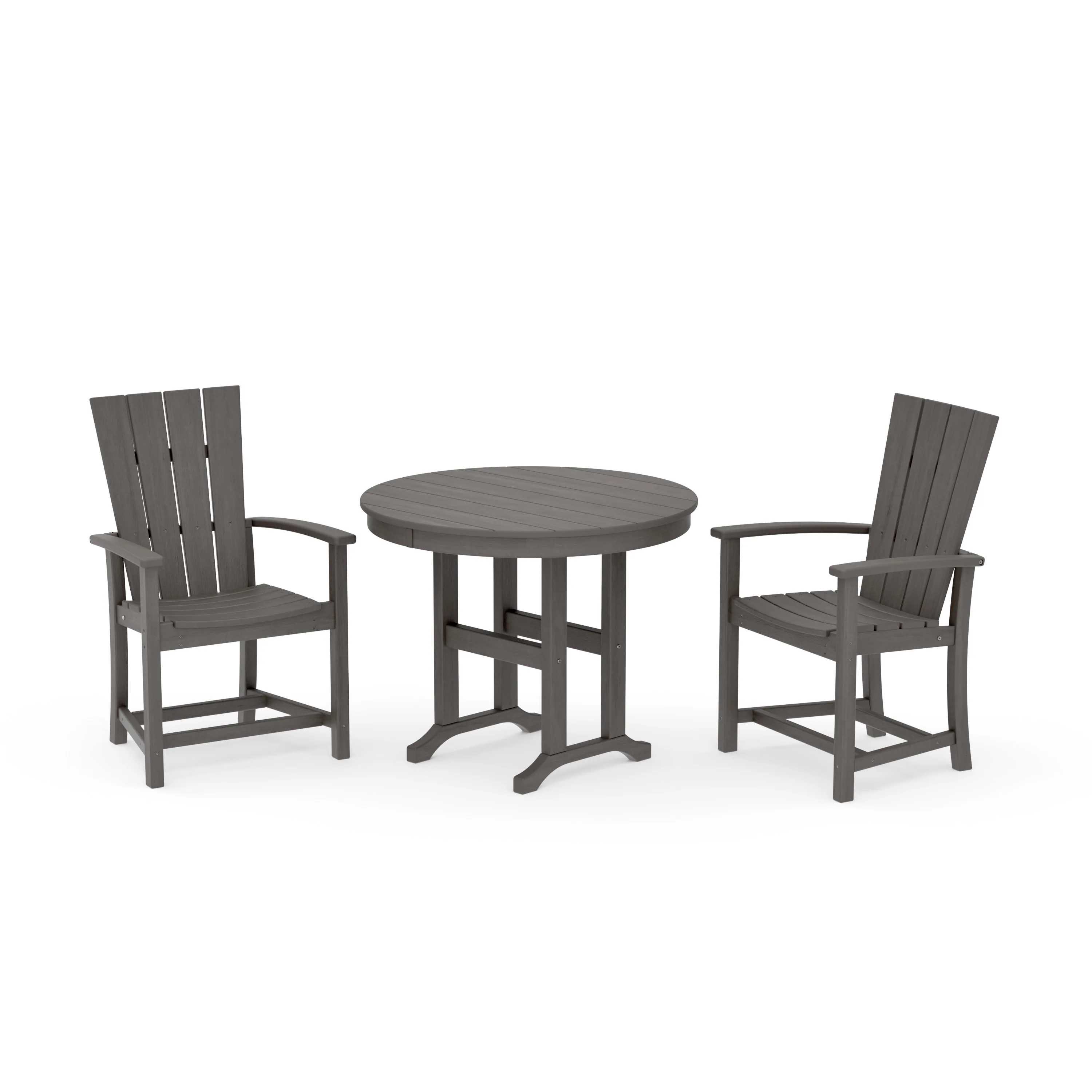 Quattro 3-Piece Round Farmhouse Dining Set - Image 17