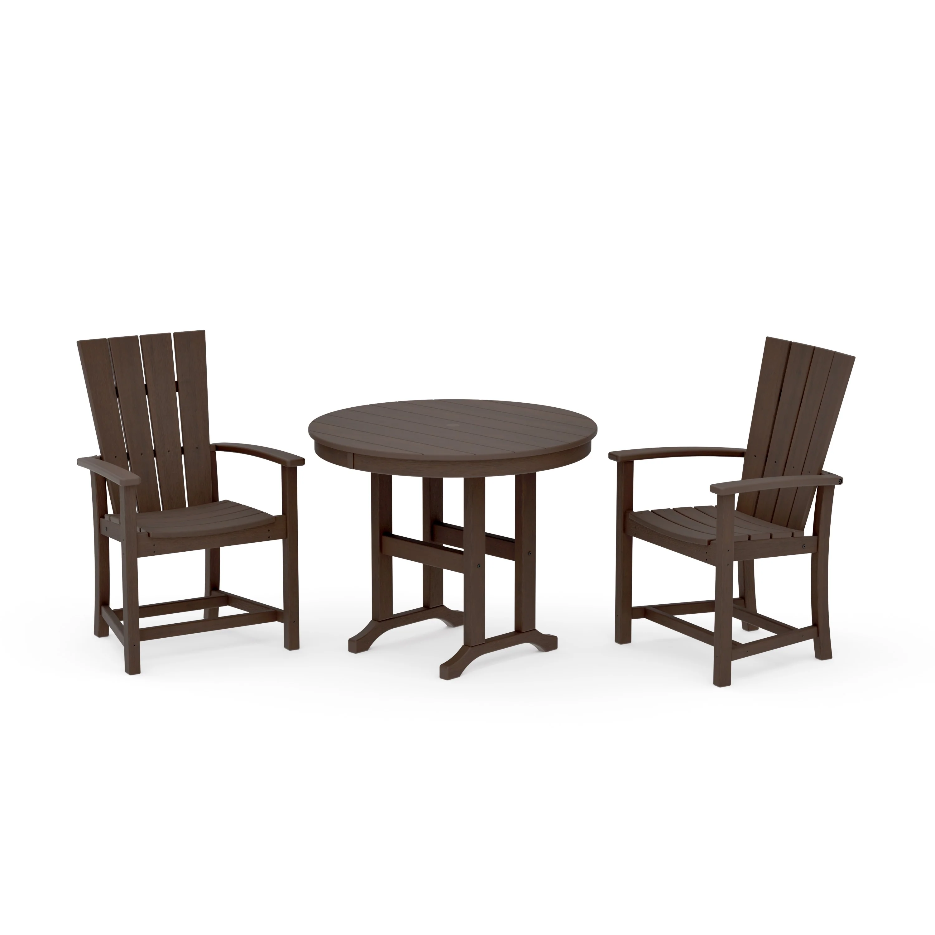 Quattro 3-Piece Round Farmhouse Dining Set - Image 18