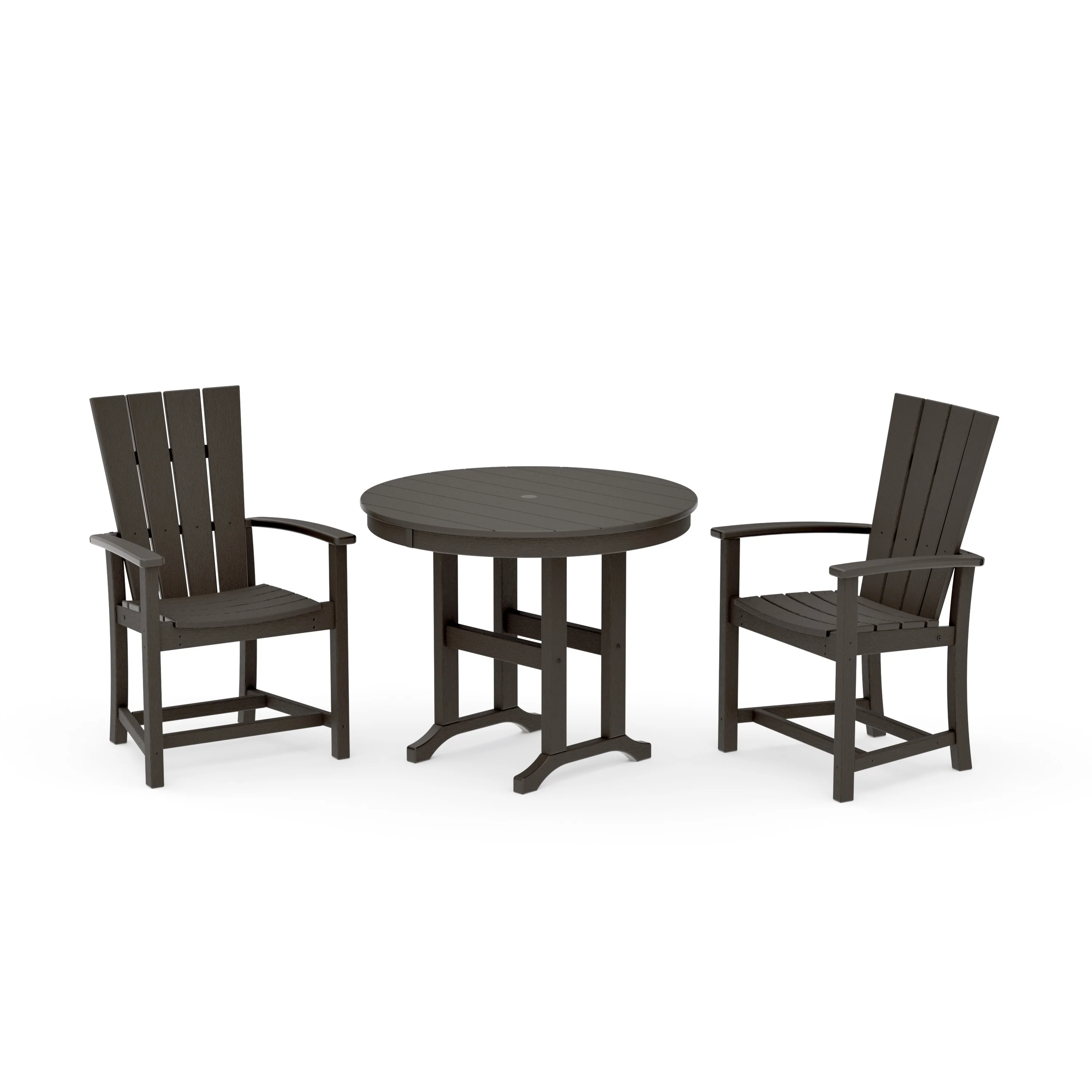 Quattro 3-Piece Round Farmhouse Dining Set - Image 20
