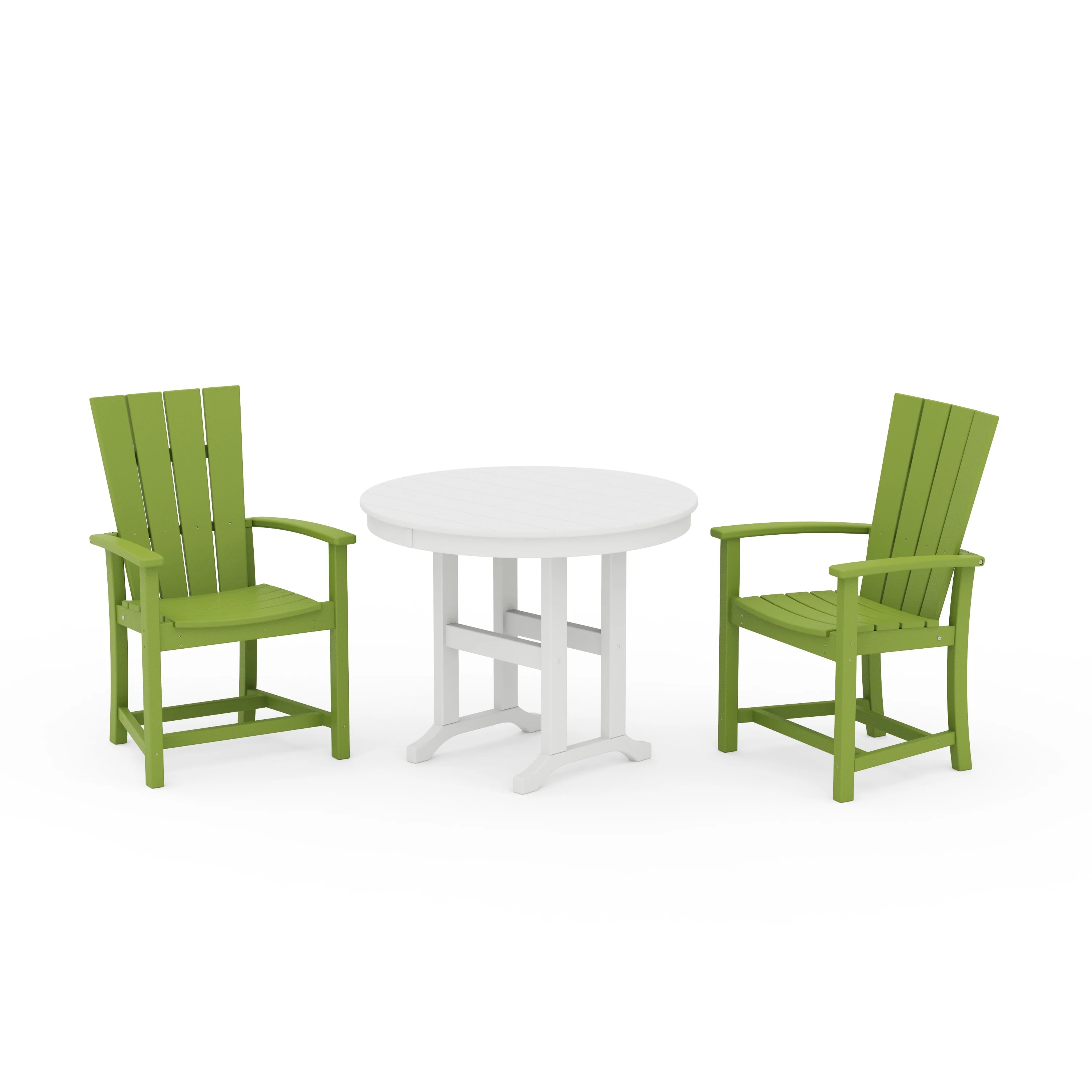 Quattro 3-Piece Round Farmhouse Dining Set - Image 4