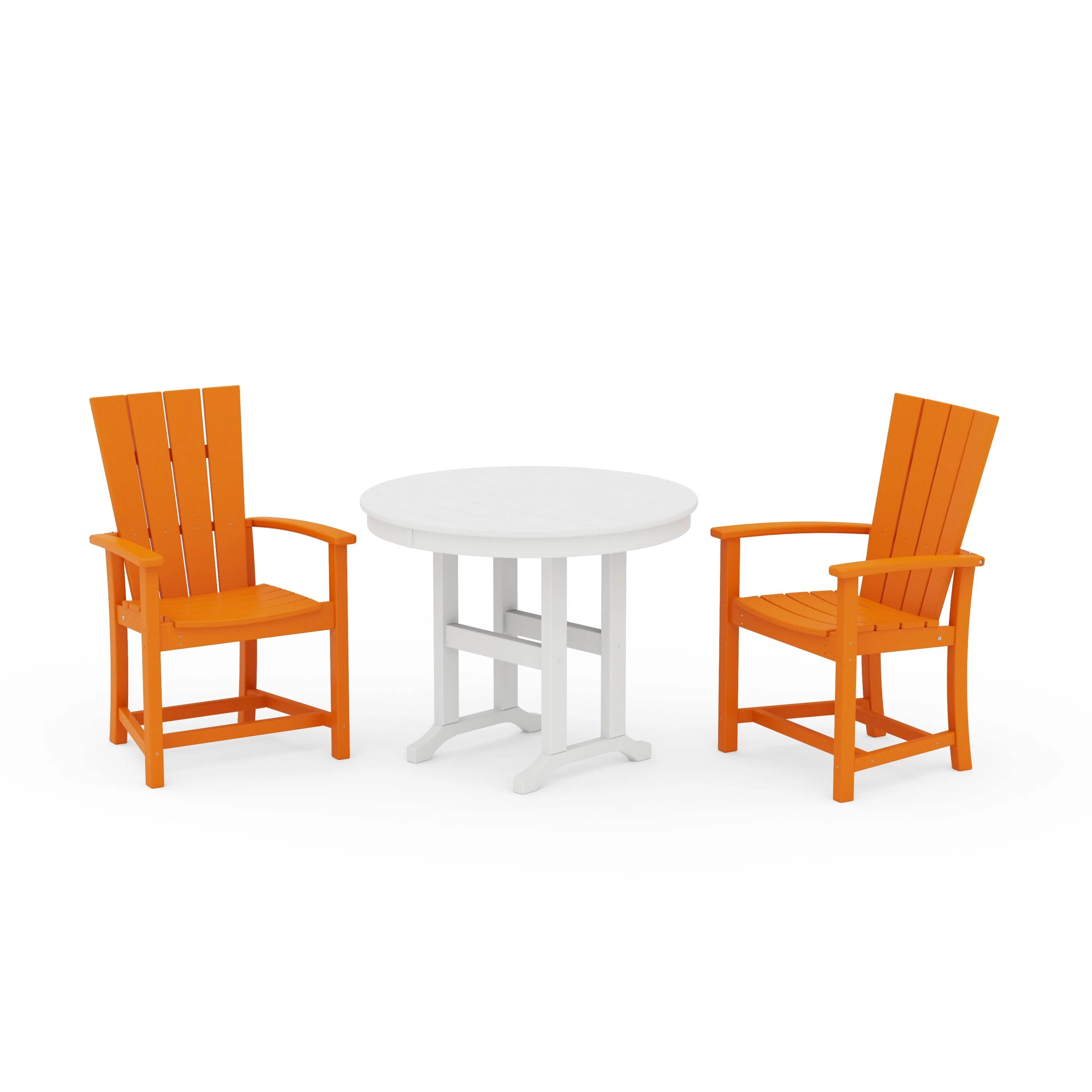 Quattro 3-Piece Round Farmhouse Dining Set - Image 6