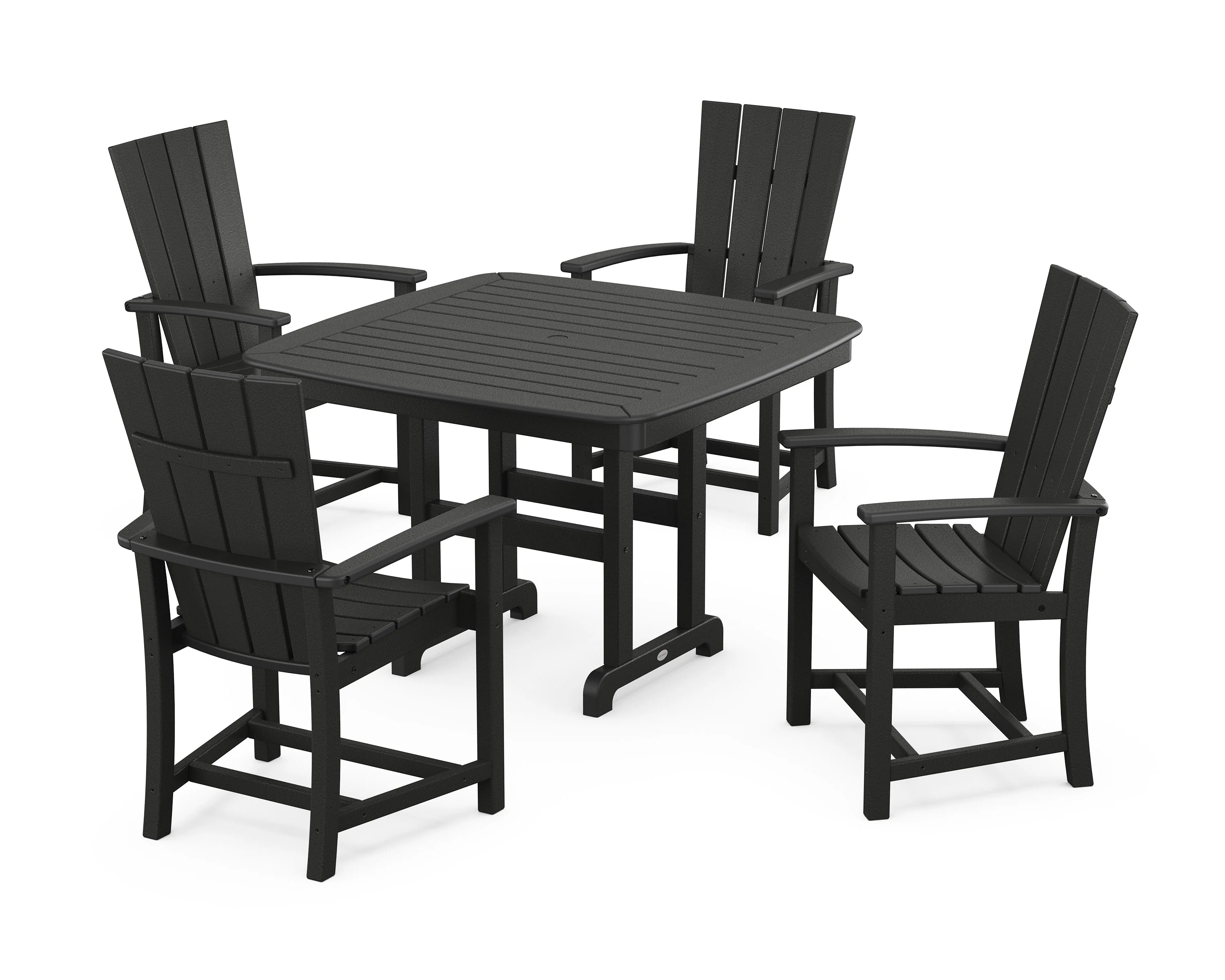Quattro 5-Piece Dining Set with Trestle Legs - Image 12