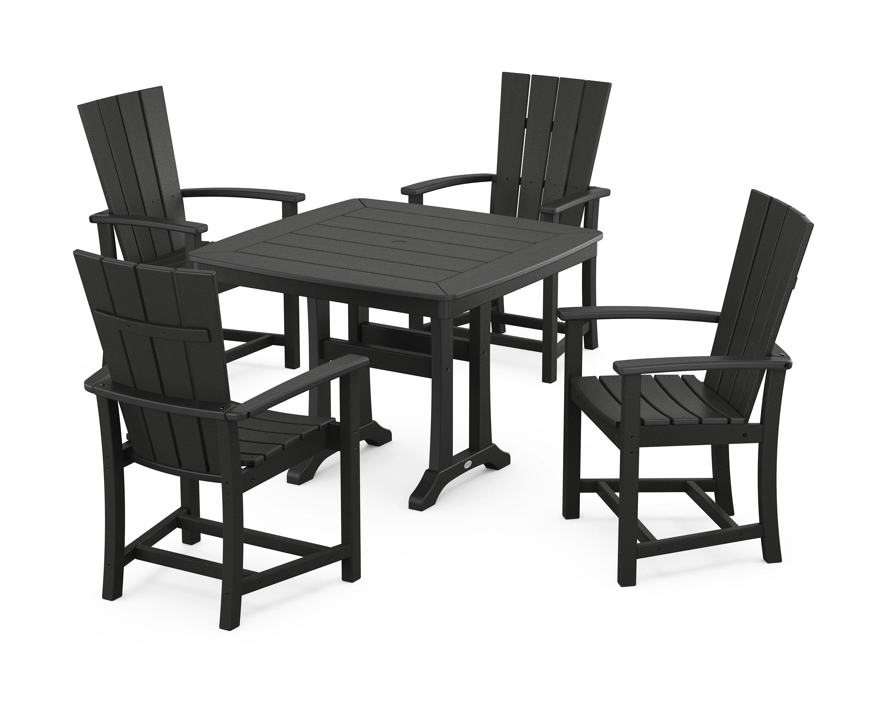 Quattro 5-Piece Dining Set with Trestle Legs - Image 8