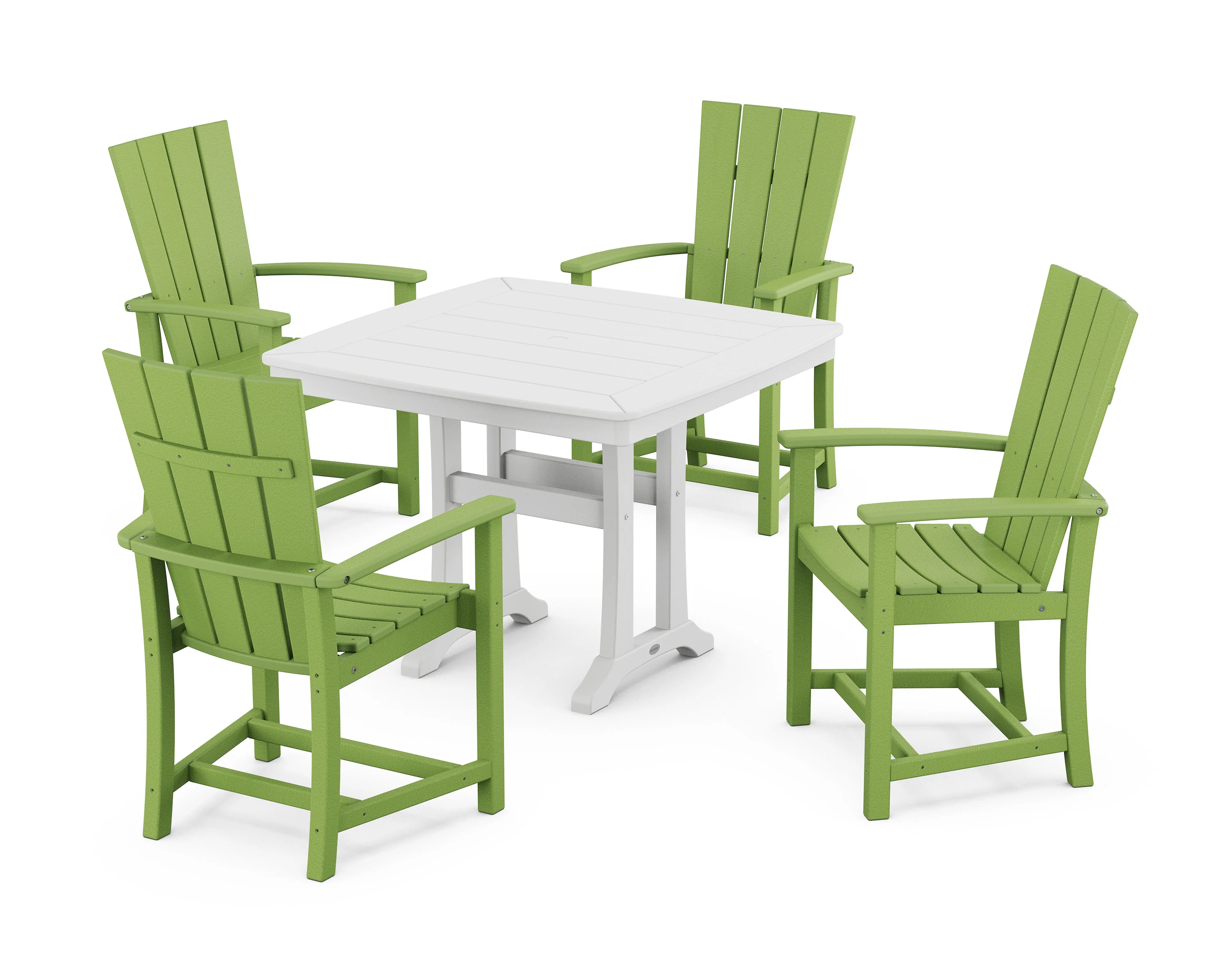 Quattro 5-Piece Dining Set with Trestle Legs - Image 9