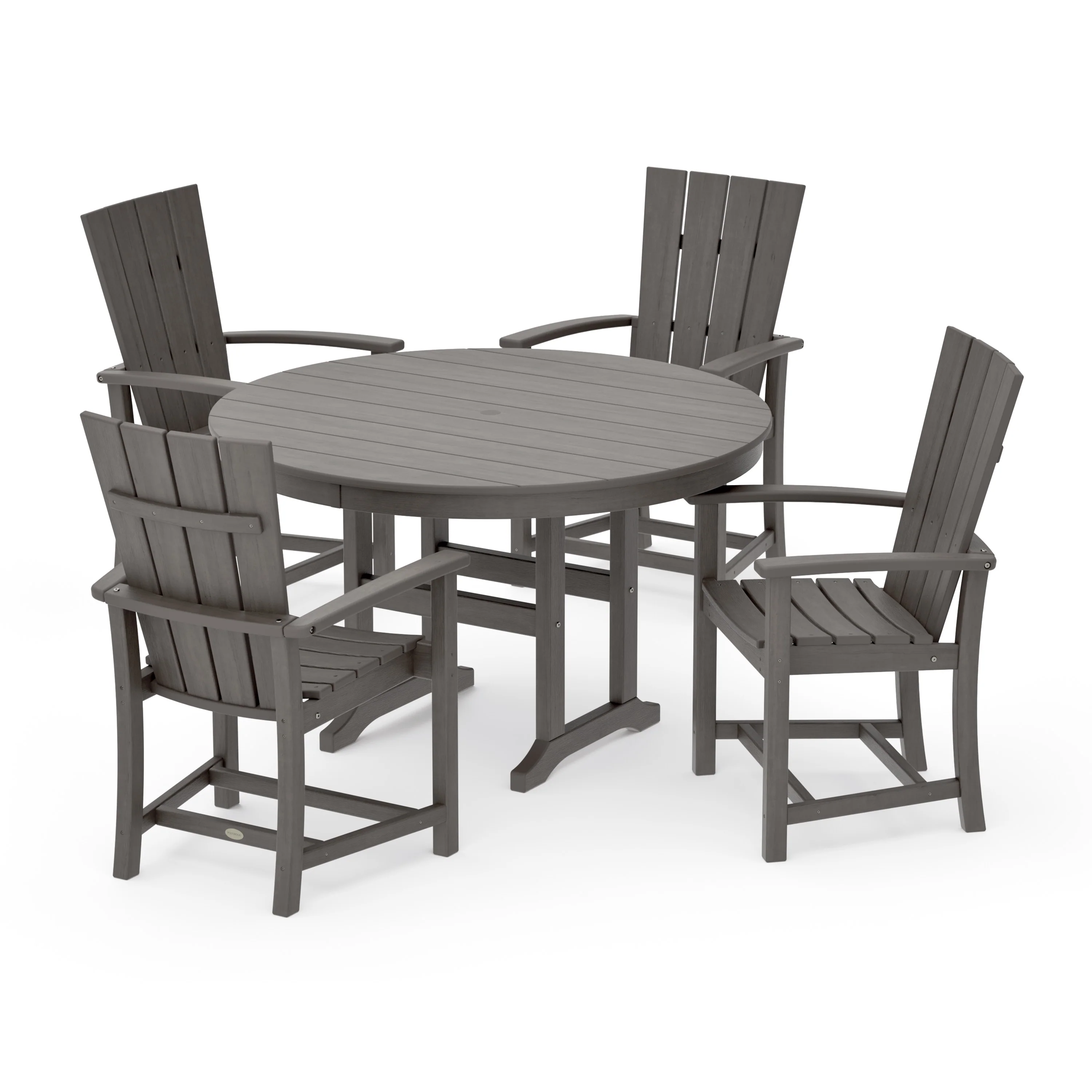 Quattro 5-Piece Round Farmhouse Dining Set - Image 17