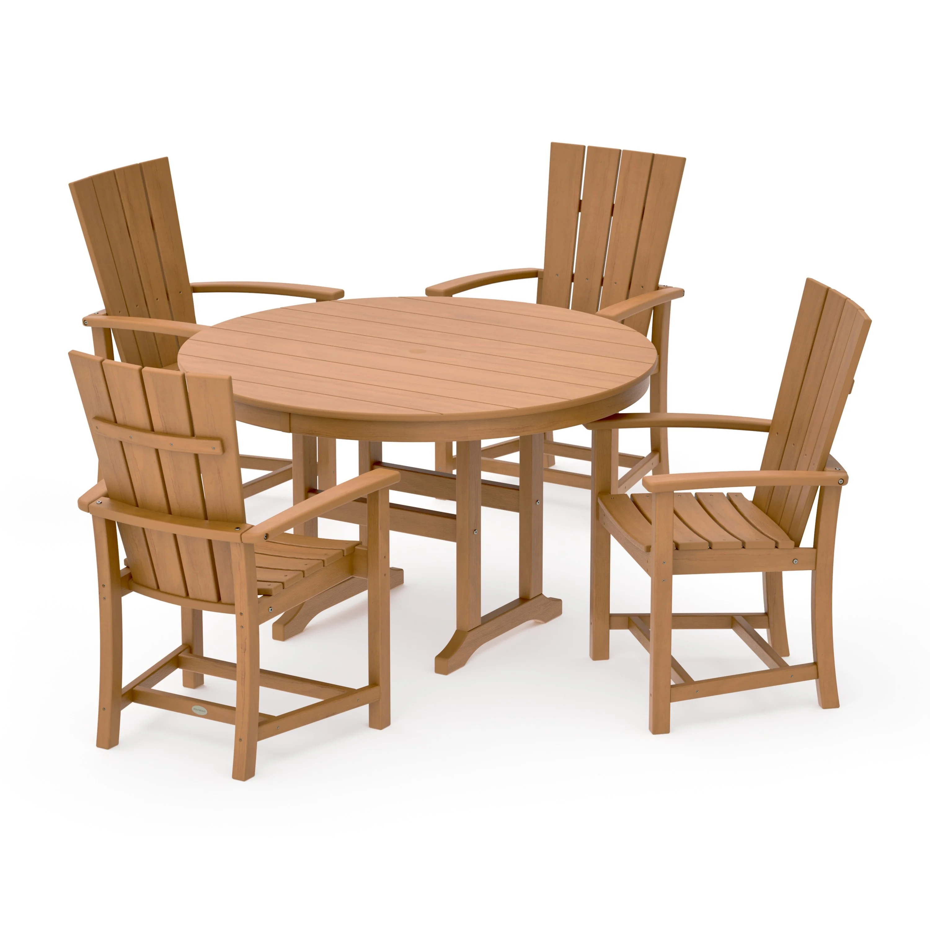 Quattro 5-Piece Round Farmhouse Dining Set - Image 19