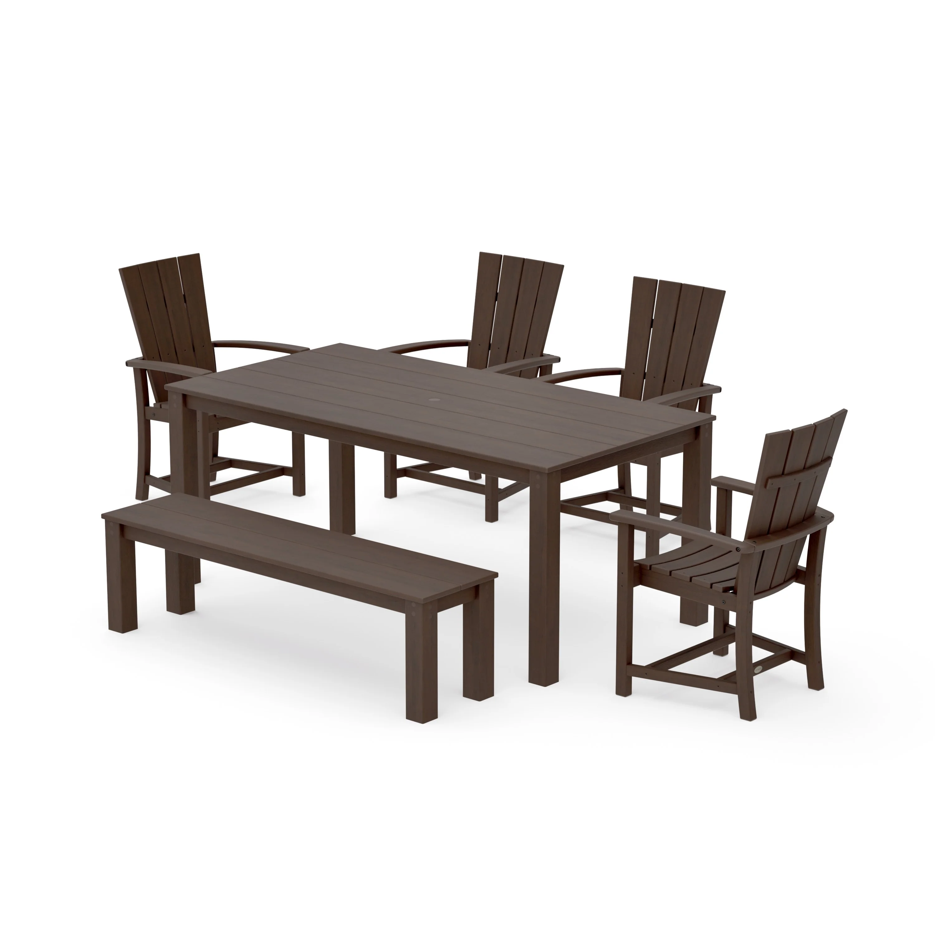 Quattro 6-Piece Parsons Dining Set with Bench - Image 11