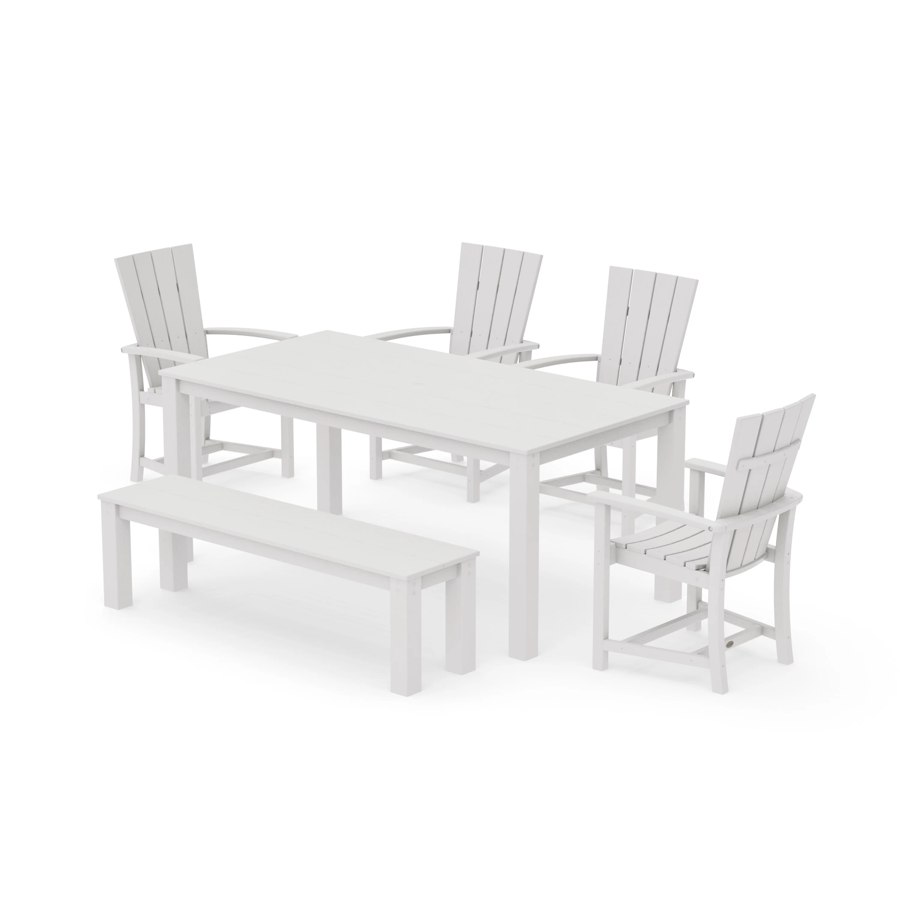 Quattro 6-Piece Parsons Dining Set with Bench - Image 15