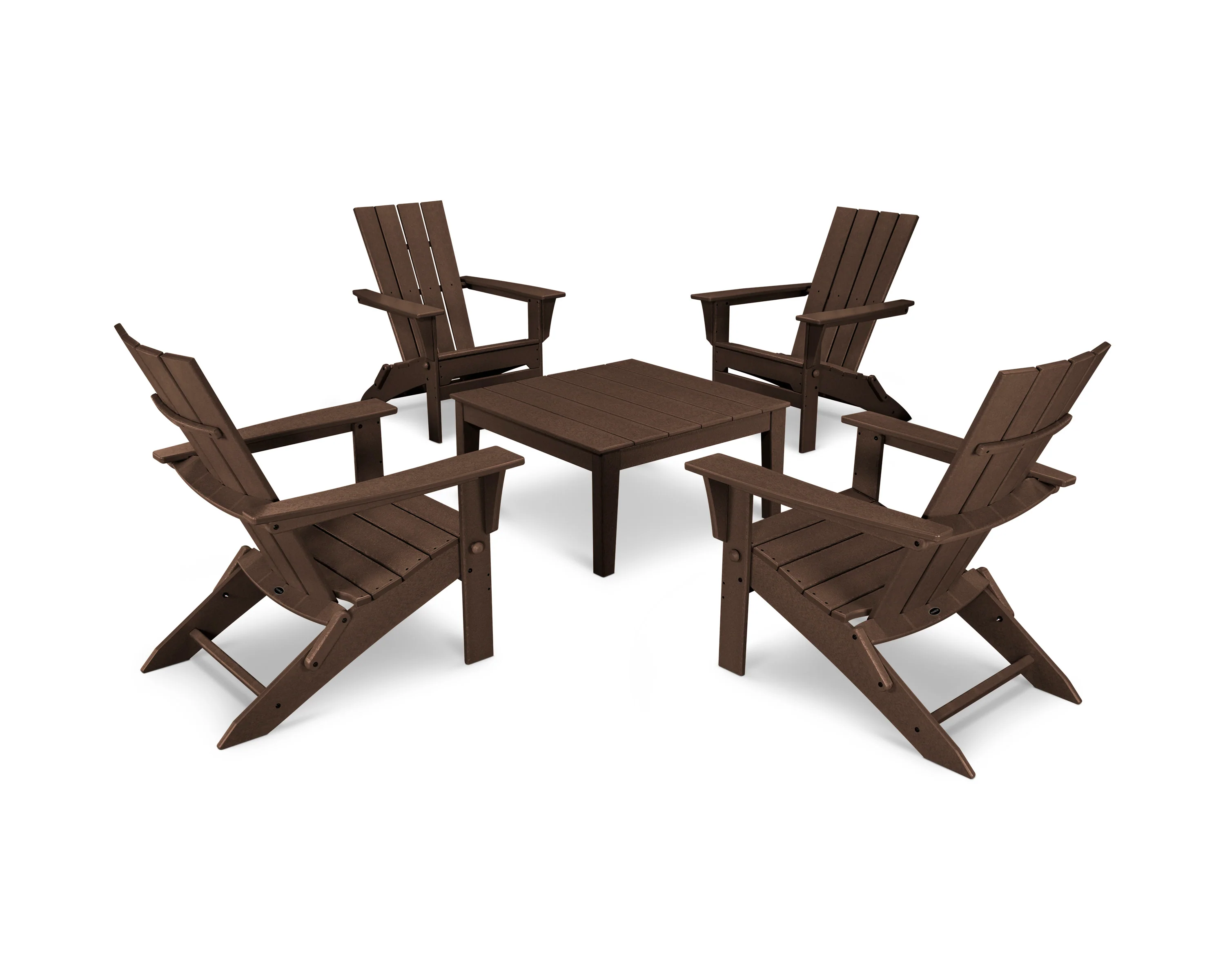 Quattro Folding Chair 5-Piece Conversation Set - Image 11