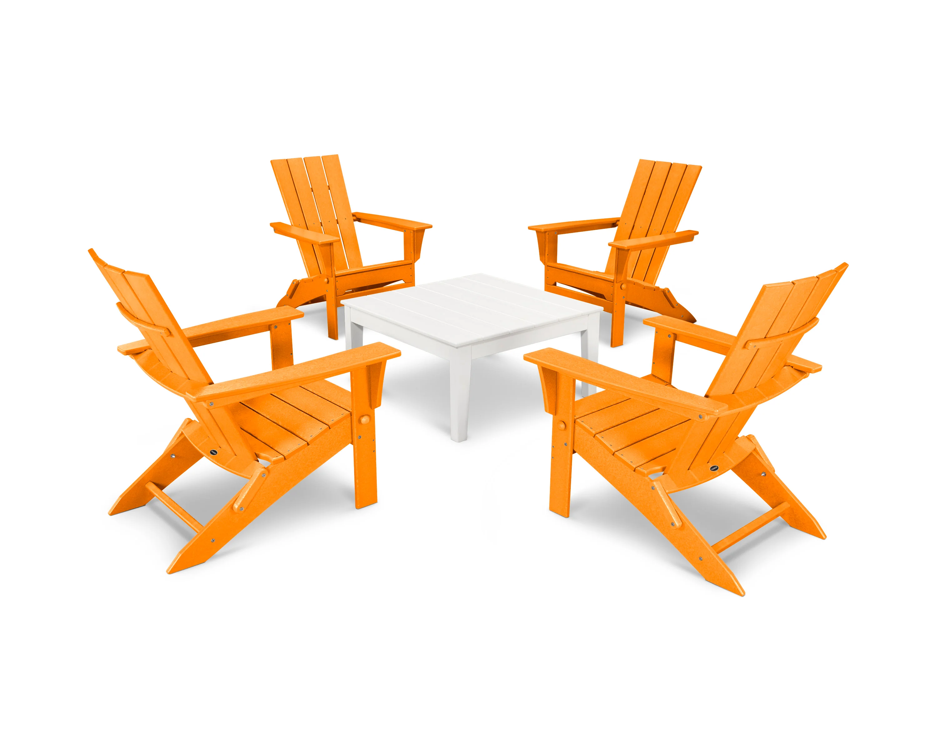 Quattro Folding Chair 5-Piece Conversation Set - Image 14