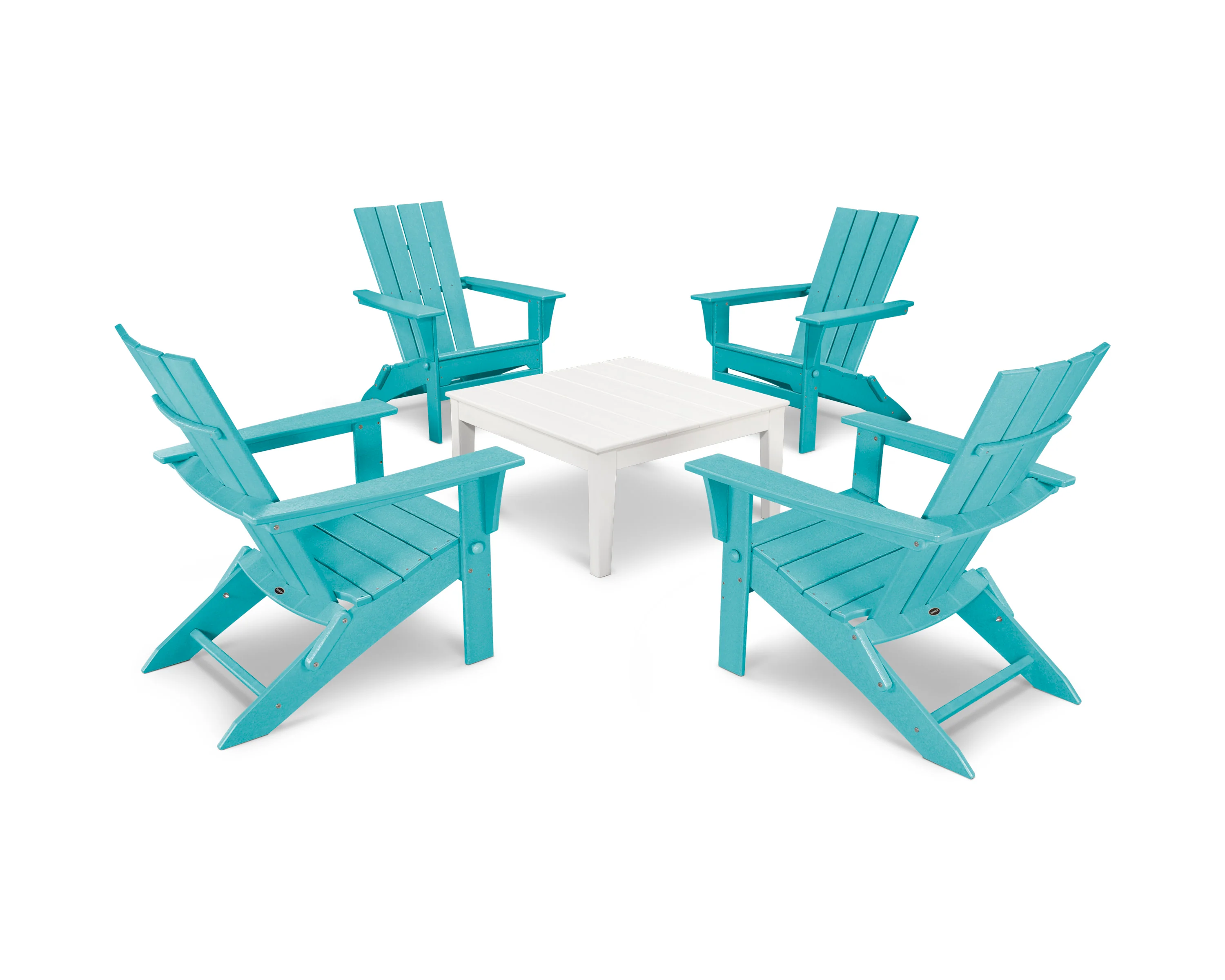 Quattro Folding Chair 5-Piece Conversation Set - Image 16