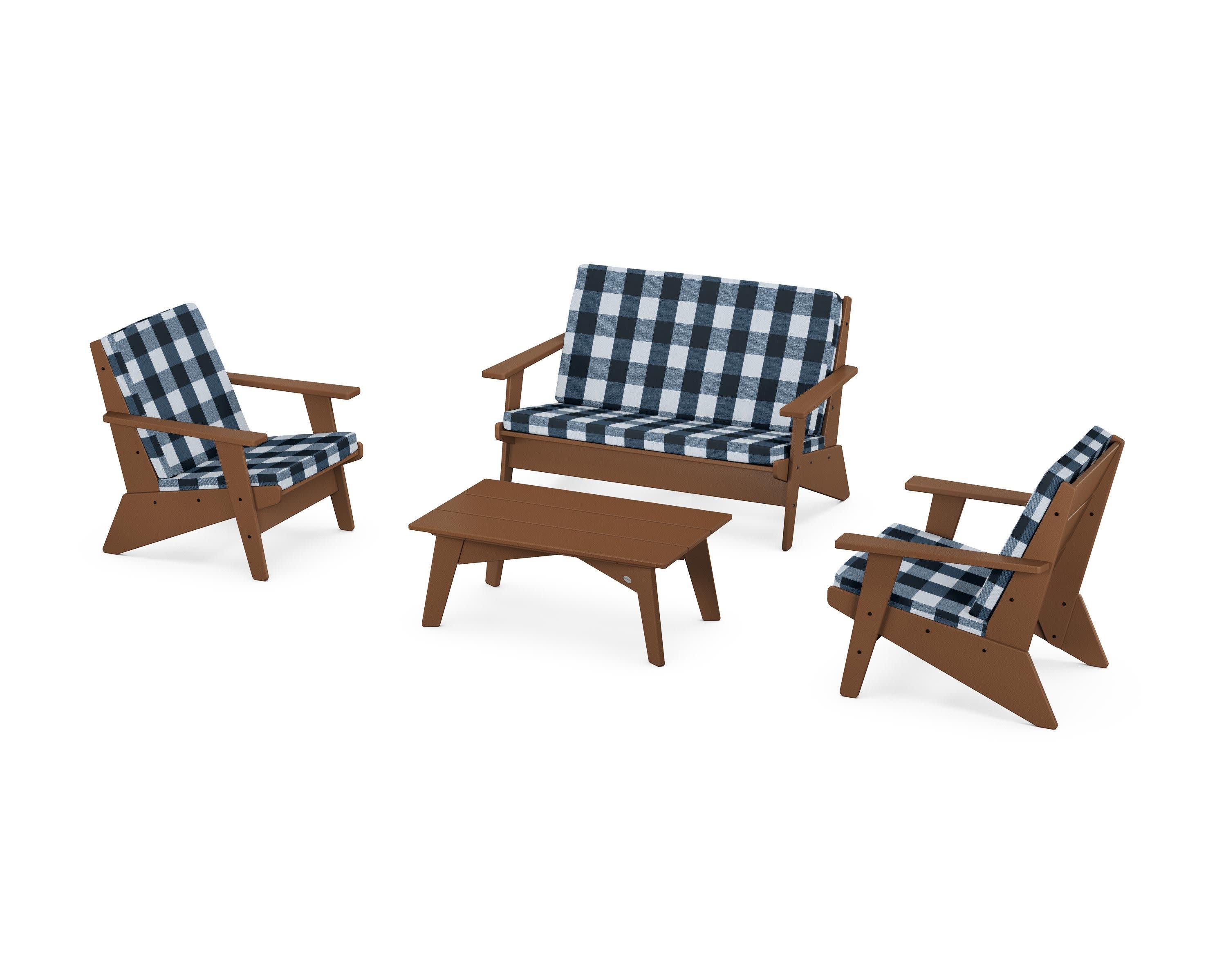 Riviera Modern Lounge 4-Piece Set - Image 17