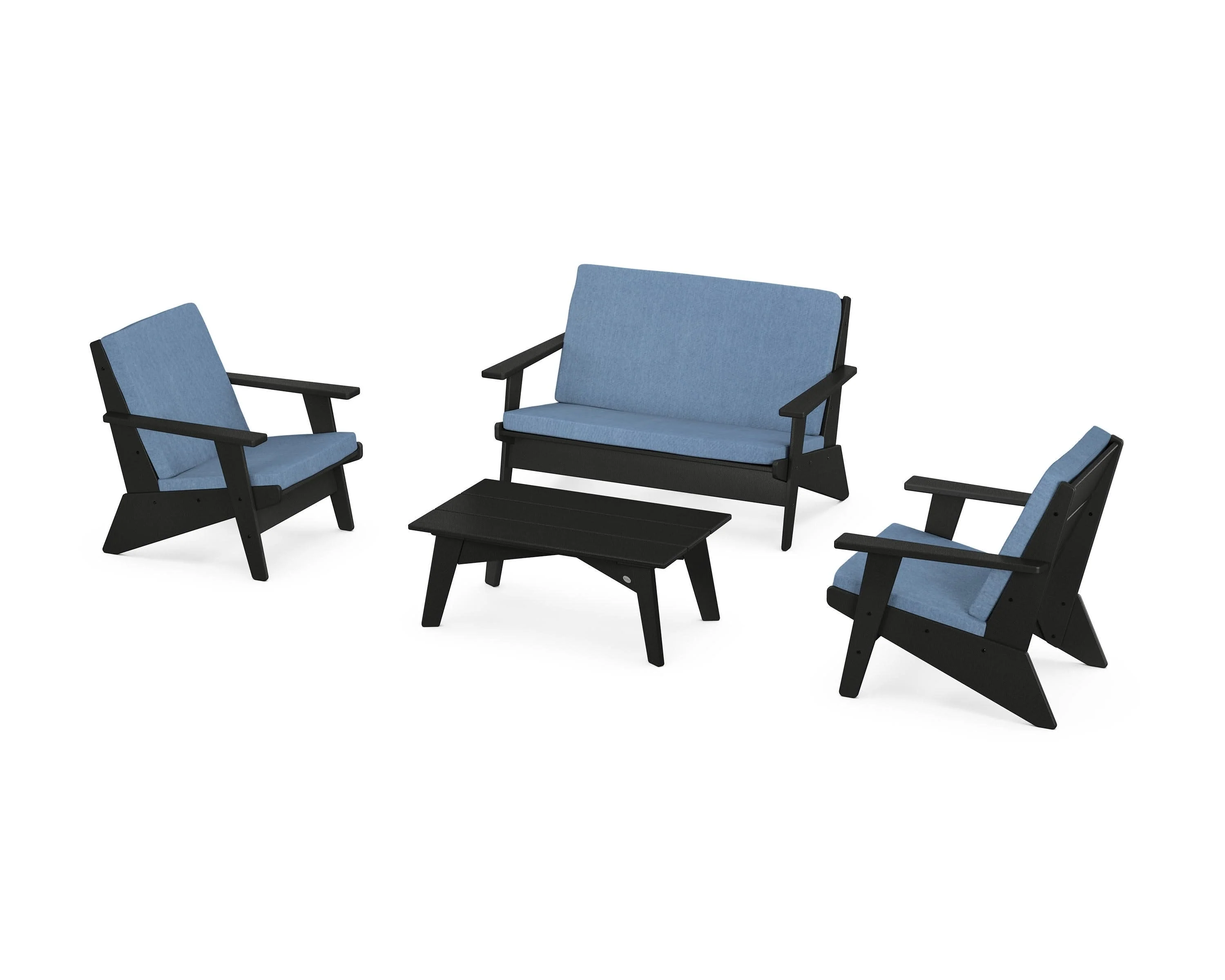 Riviera Modern Lounge 4-Piece Set - Image 182