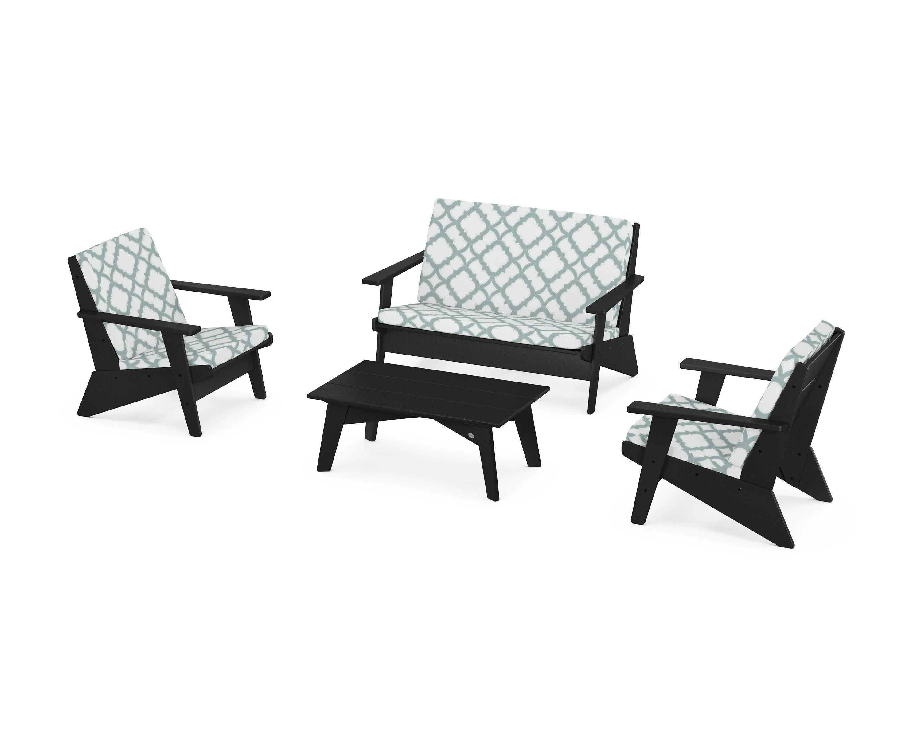 Riviera Modern Lounge 4-Piece Set - Image 215
