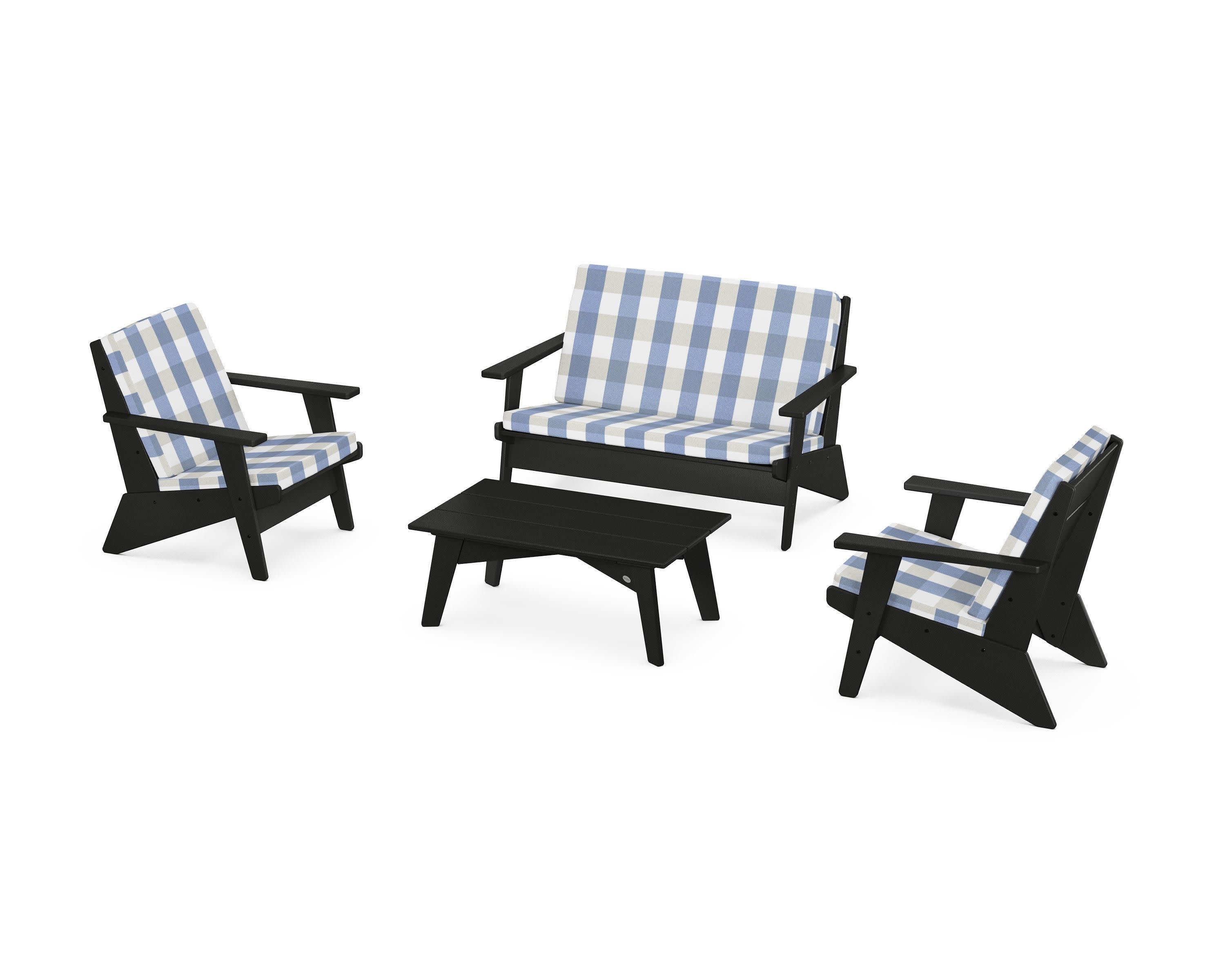 Riviera Modern Lounge 4-Piece Set - Image 79