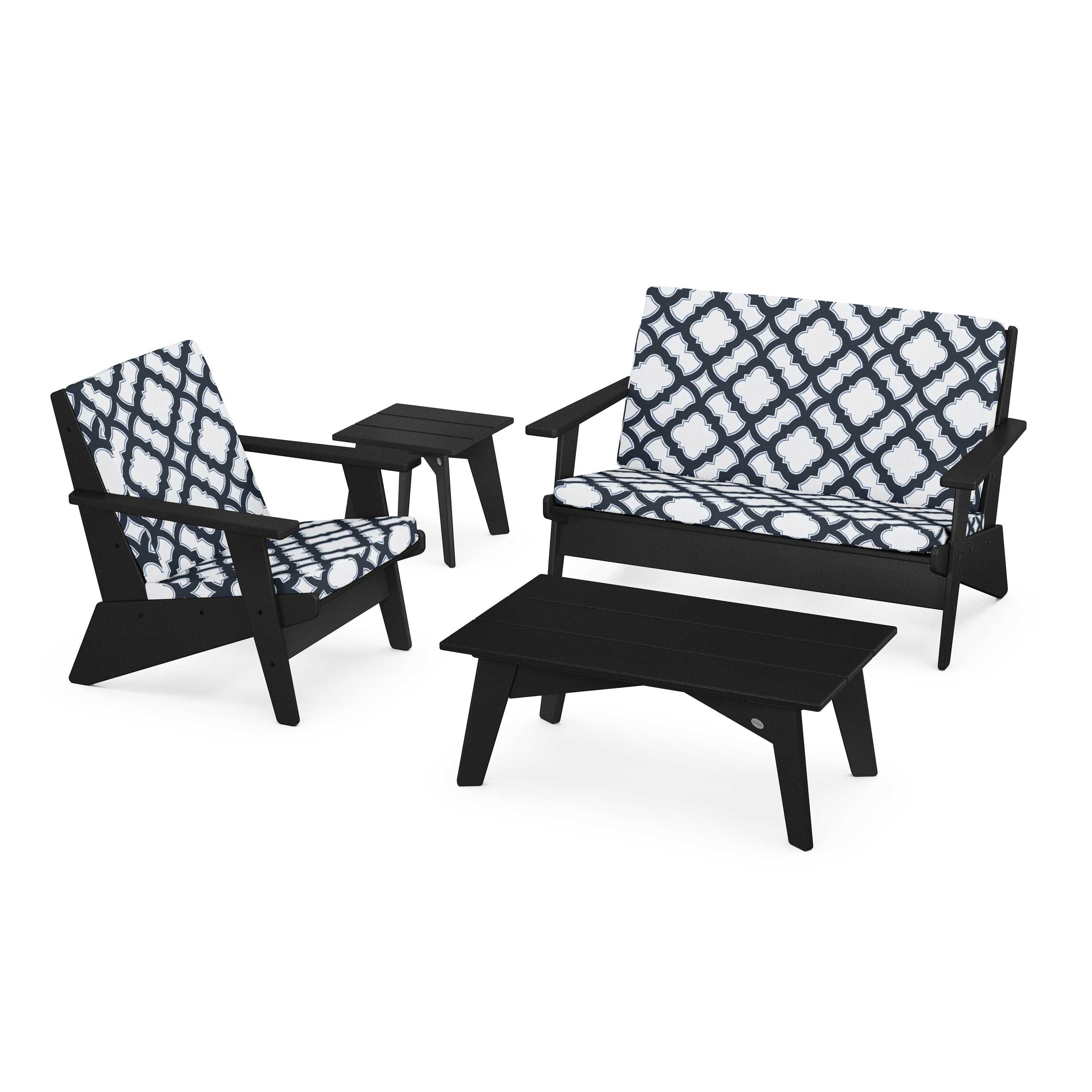 Riviera Modern Lounge 4-Piece Set - Image 28
