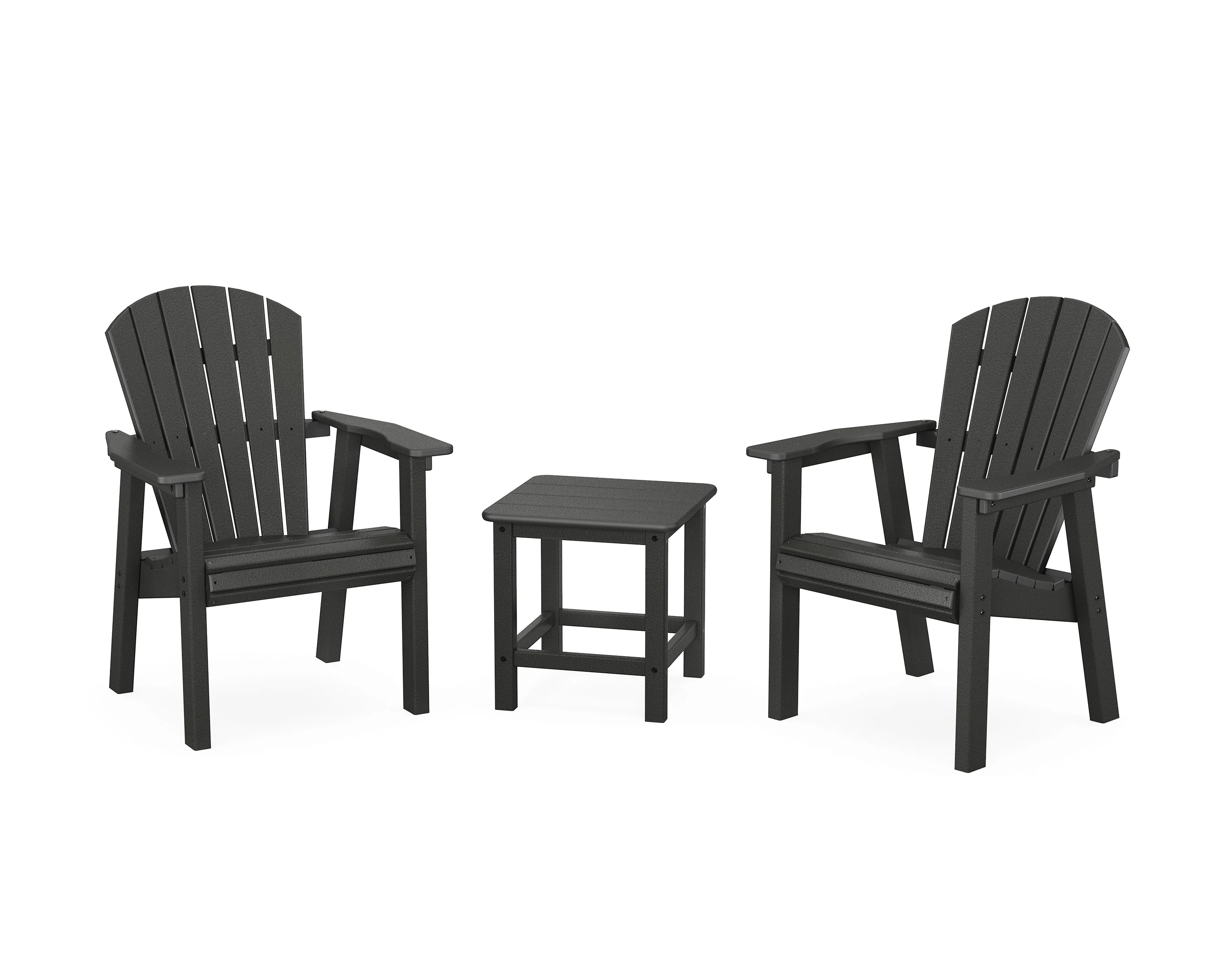 Seashell 3-Piece Upright Adirondack Chair Set - Image 2