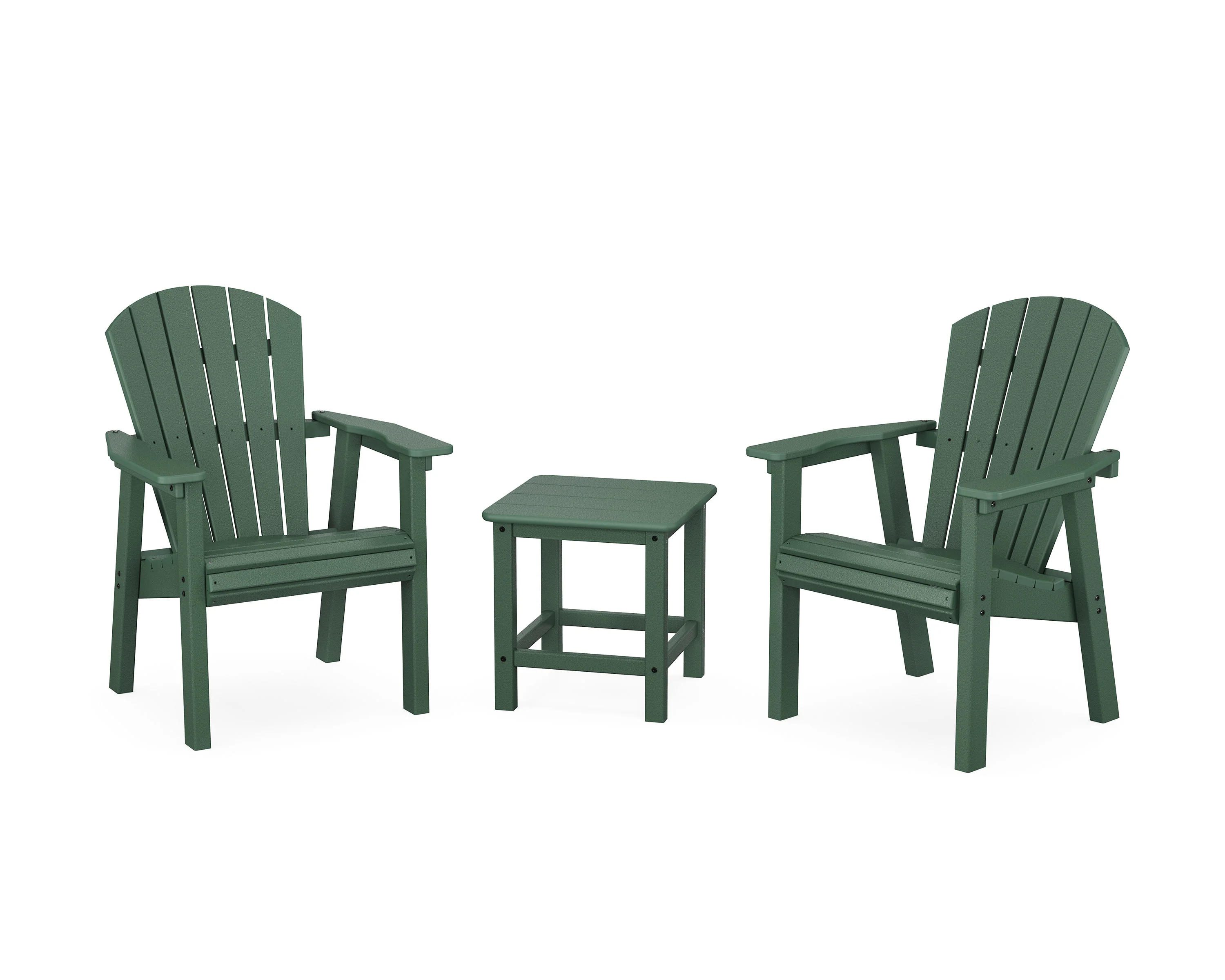 Seashell 3-Piece Upright Adirondack Chair Set - Image 6