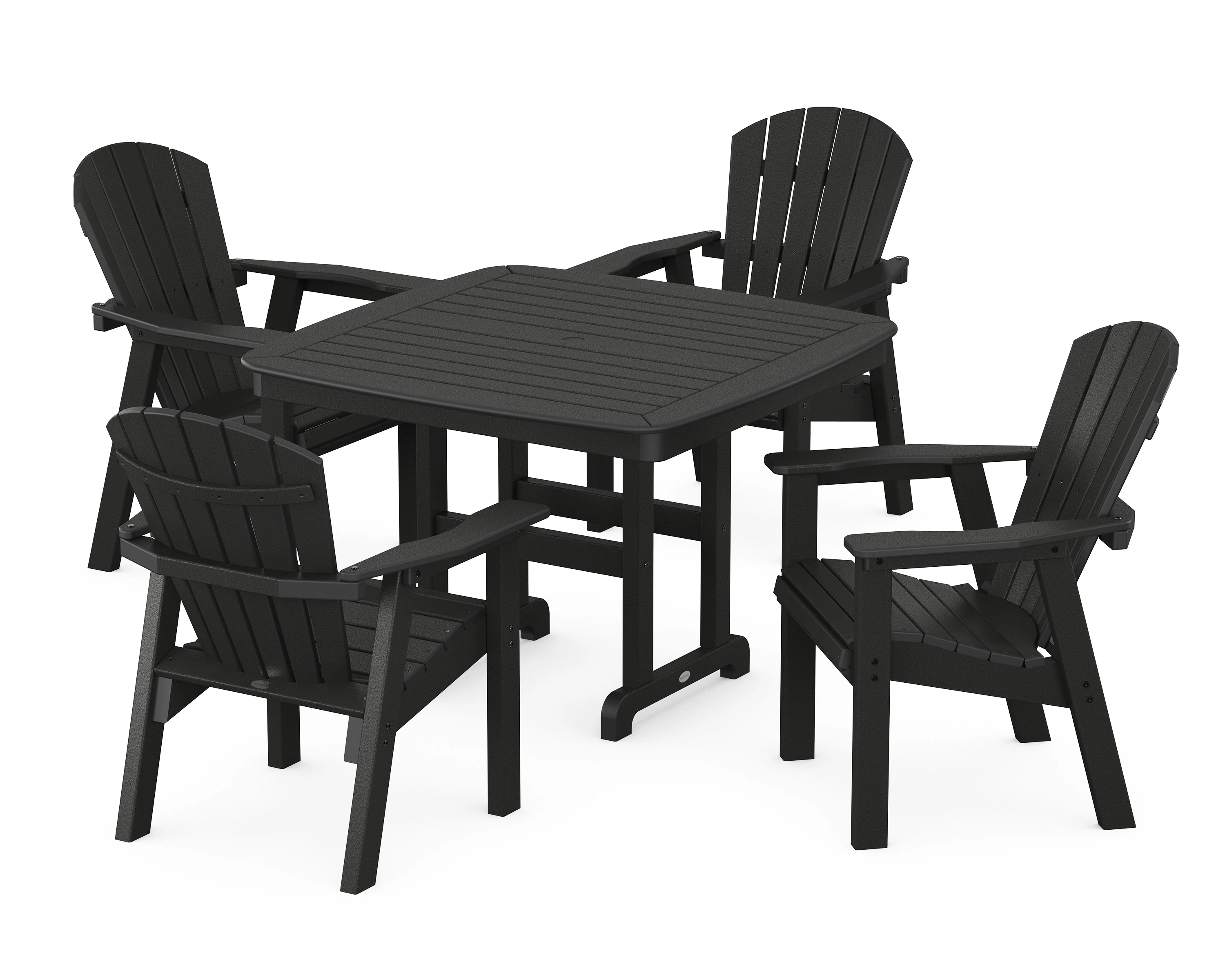 Seashell 5-Piece Dining Set with Trestle Legs - Image 6