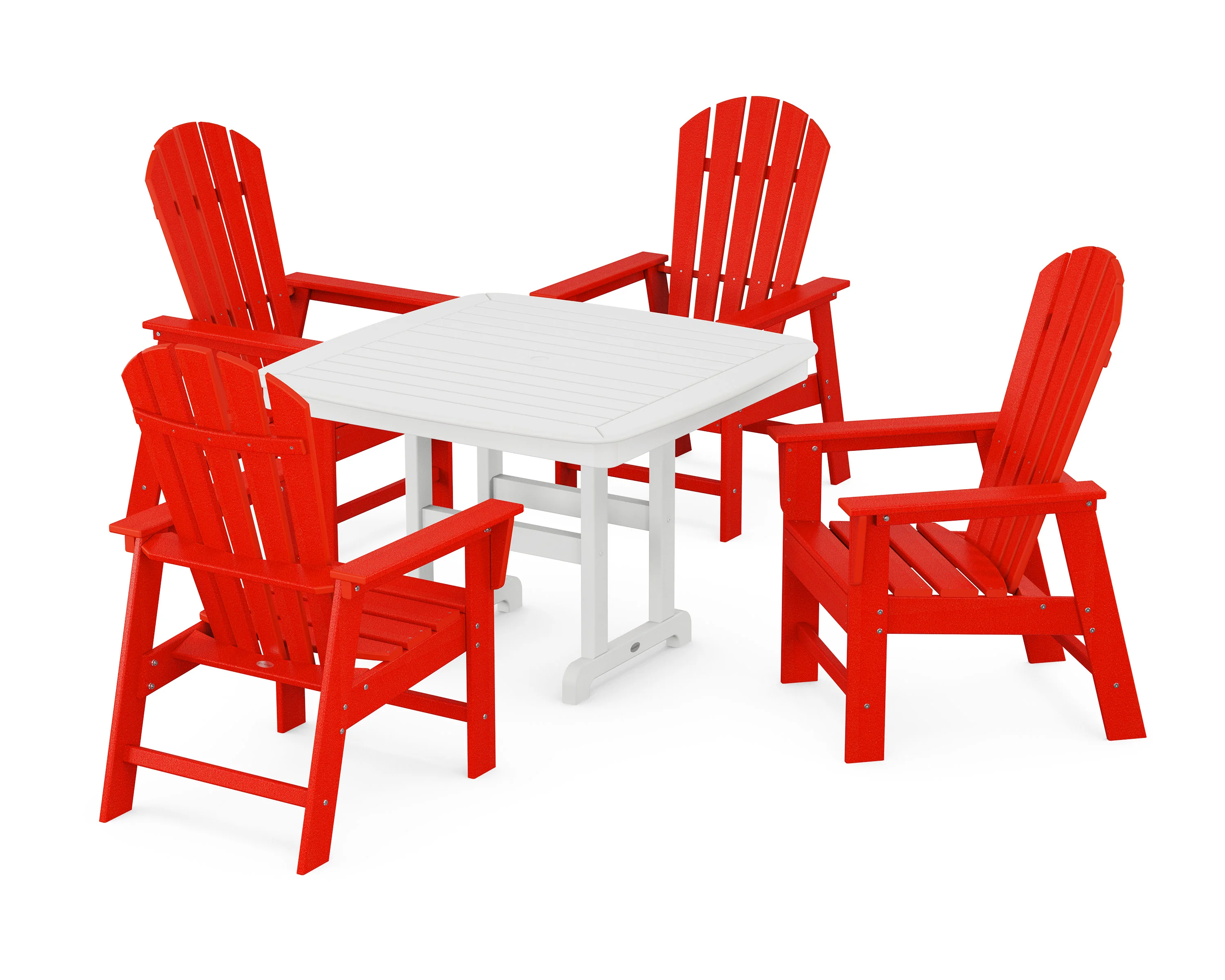 South Beach 5-Piece Dining Set with Trestle Legs - Image 11