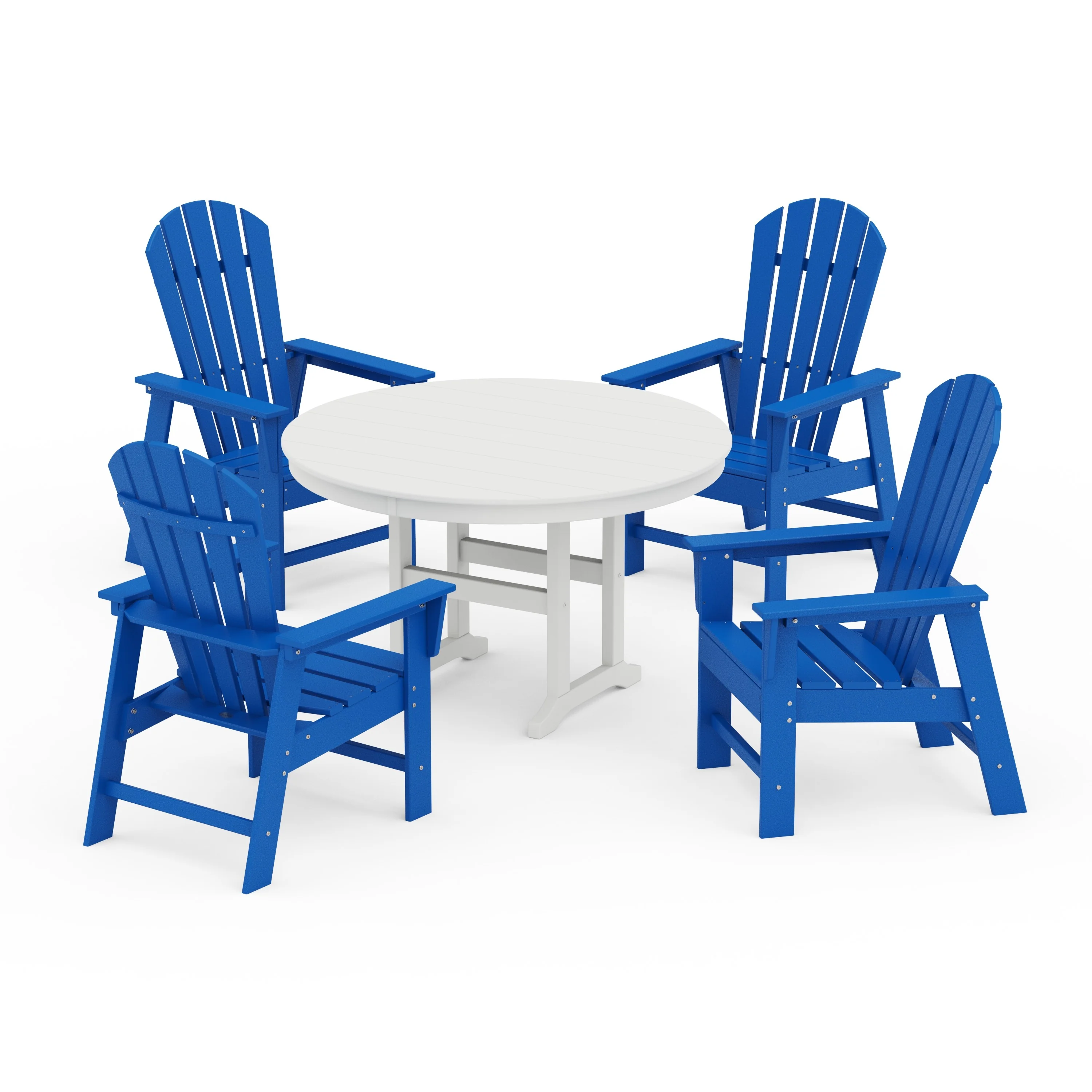 South Beach 5-Piece Round Farmhouse Dining Set - Image 13