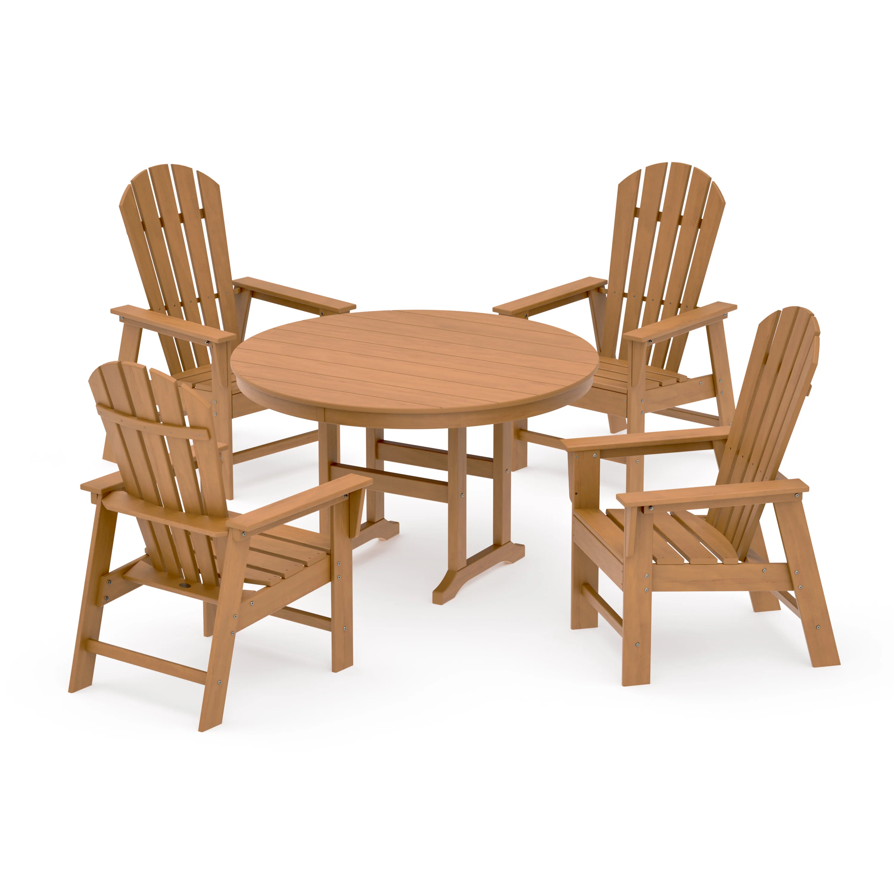 South Beach 5-Piece Round Farmhouse Dining Set - Image 20
