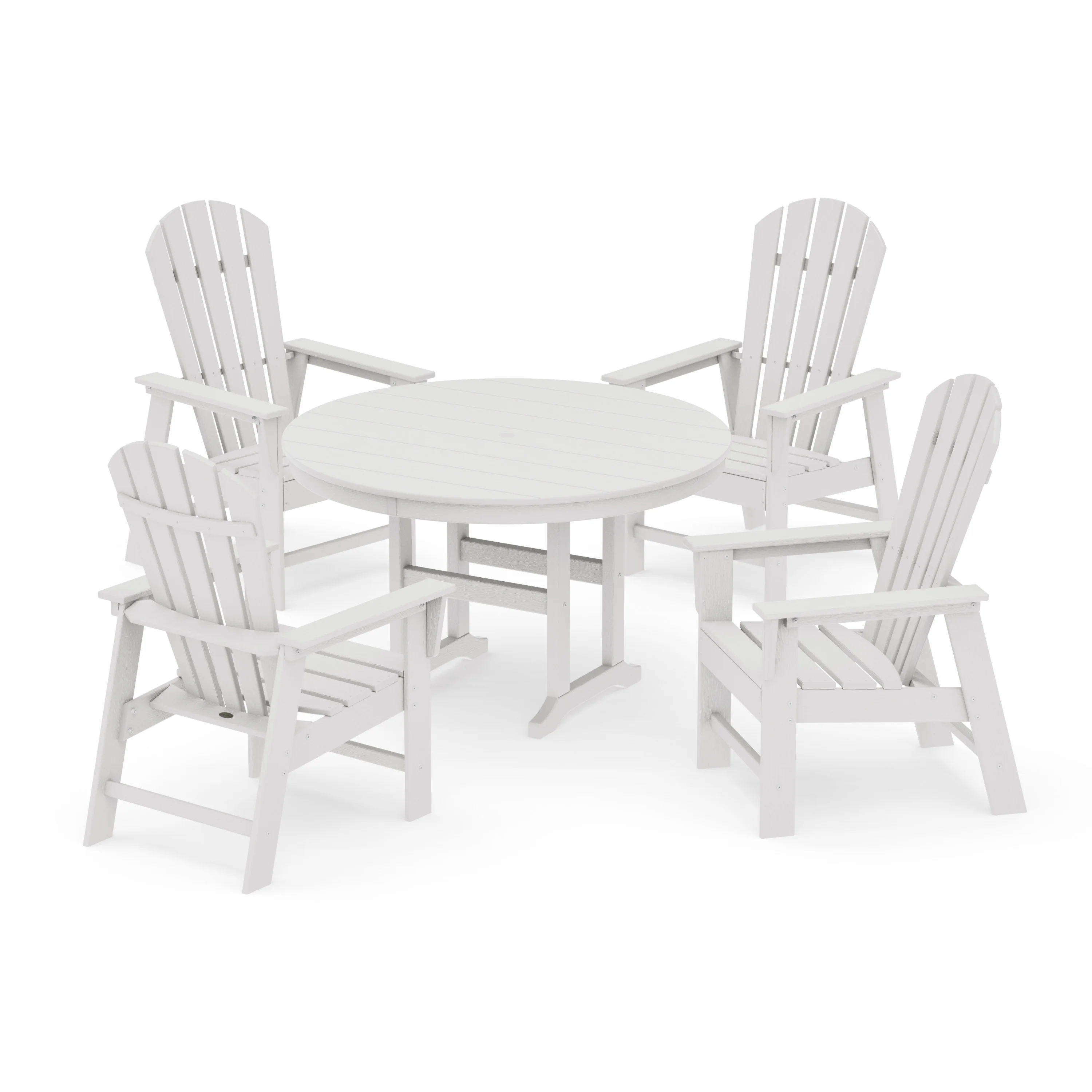 South Beach 5-Piece Round Farmhouse Dining Set - Image 23