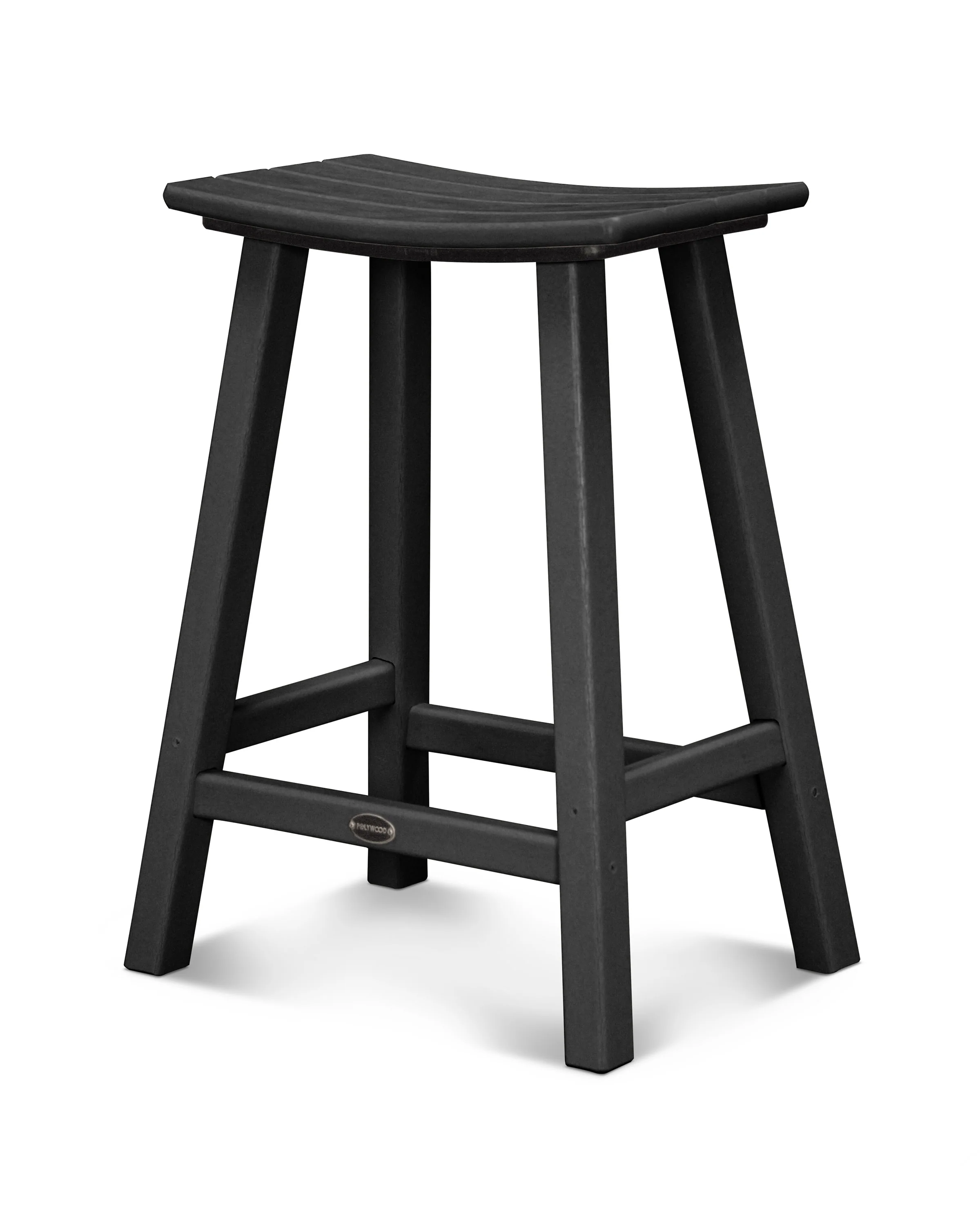 Traditional 24" Saddle Counter Stool - Image 2
