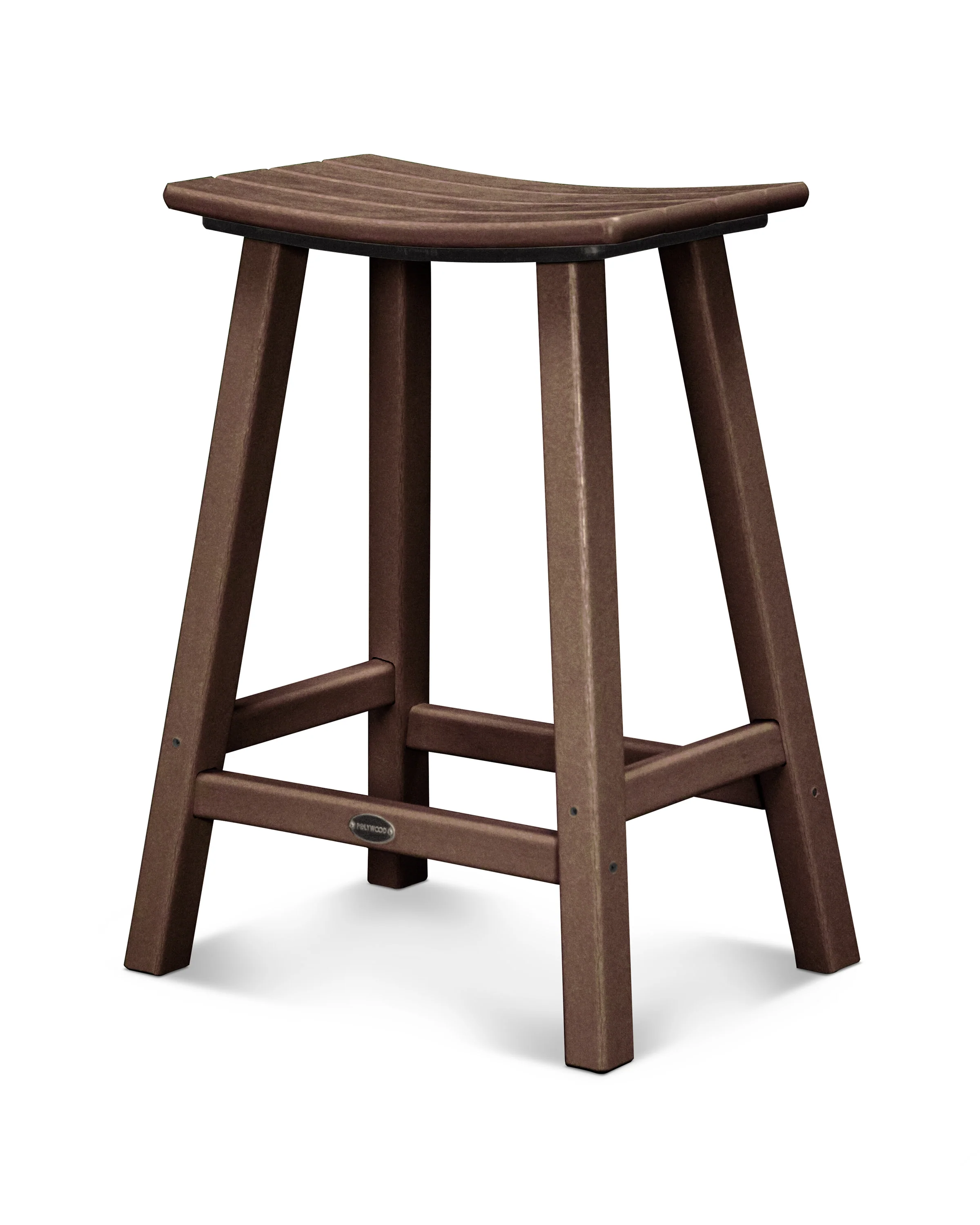 Traditional 24" Saddle Counter Stool - Image 4