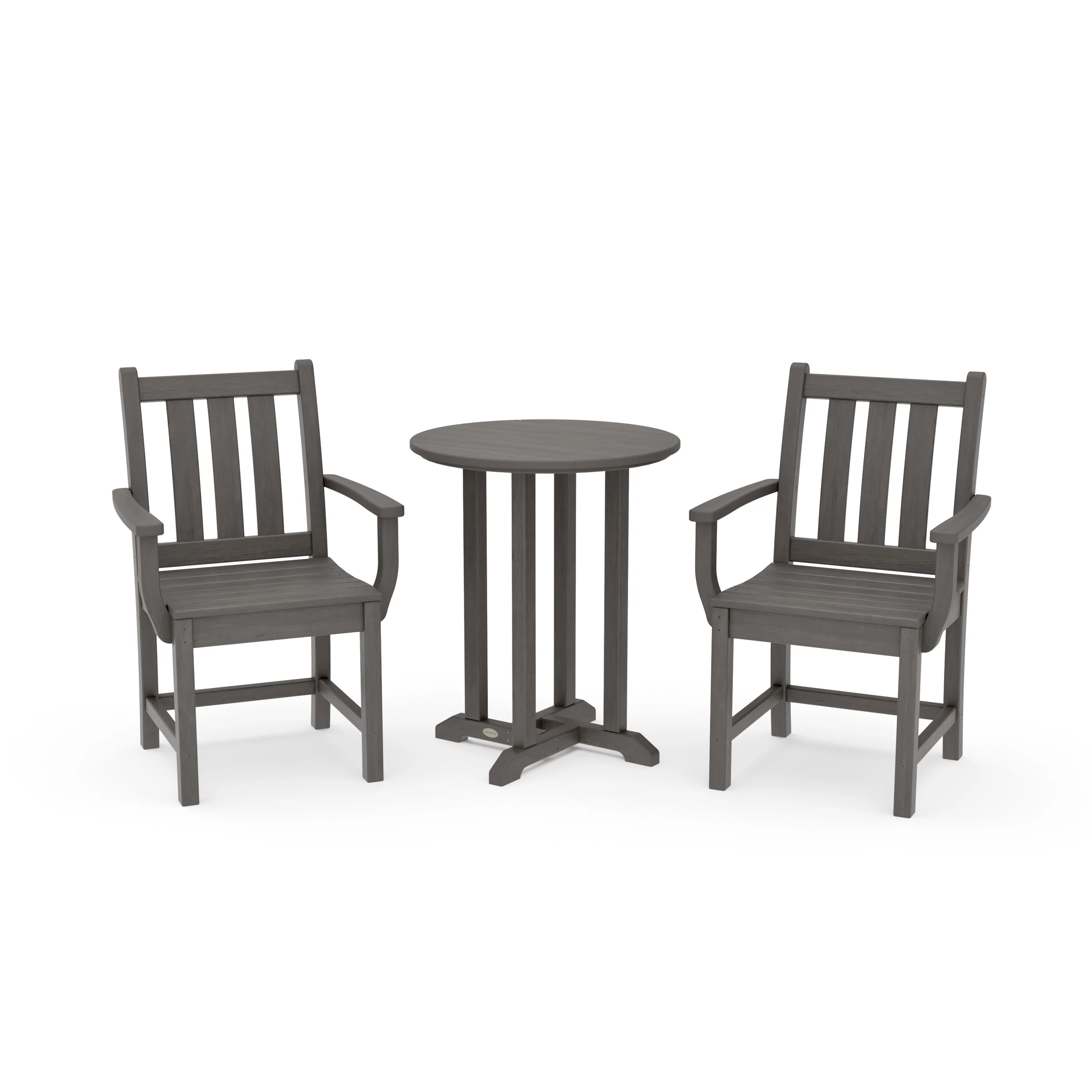 Traditional Garden 3-Piece Round Bistro Dining Set - Image 10