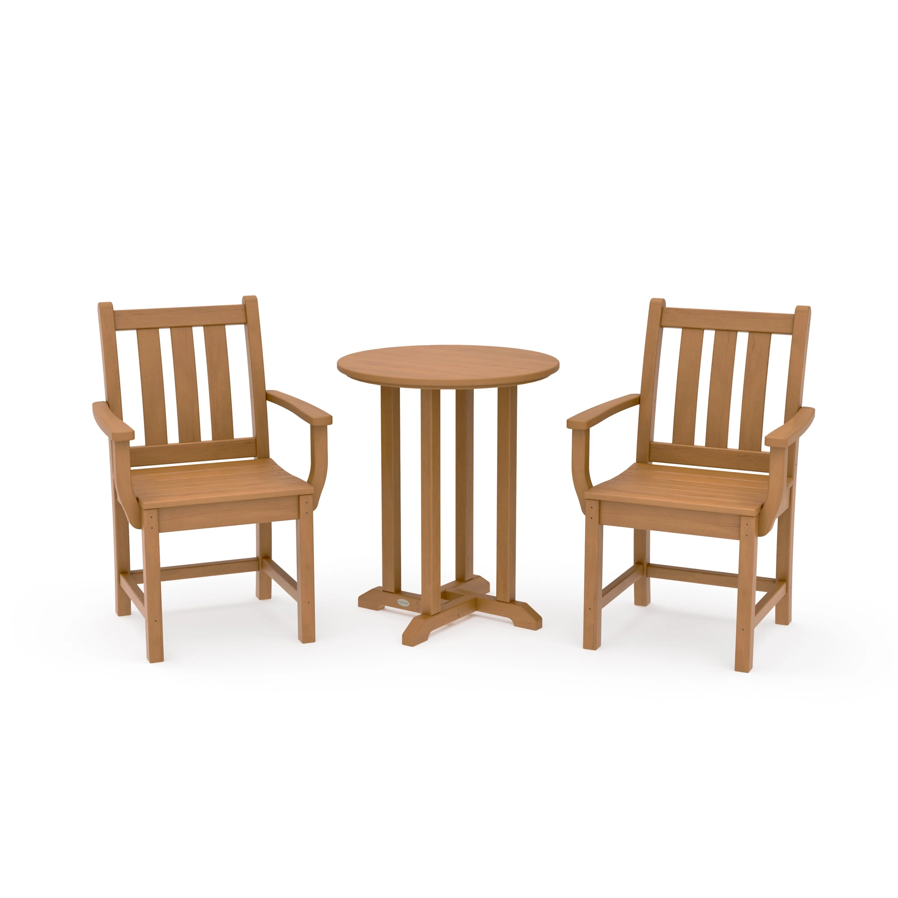 Traditional Garden 3-Piece Round Bistro Dining Set - Image 12