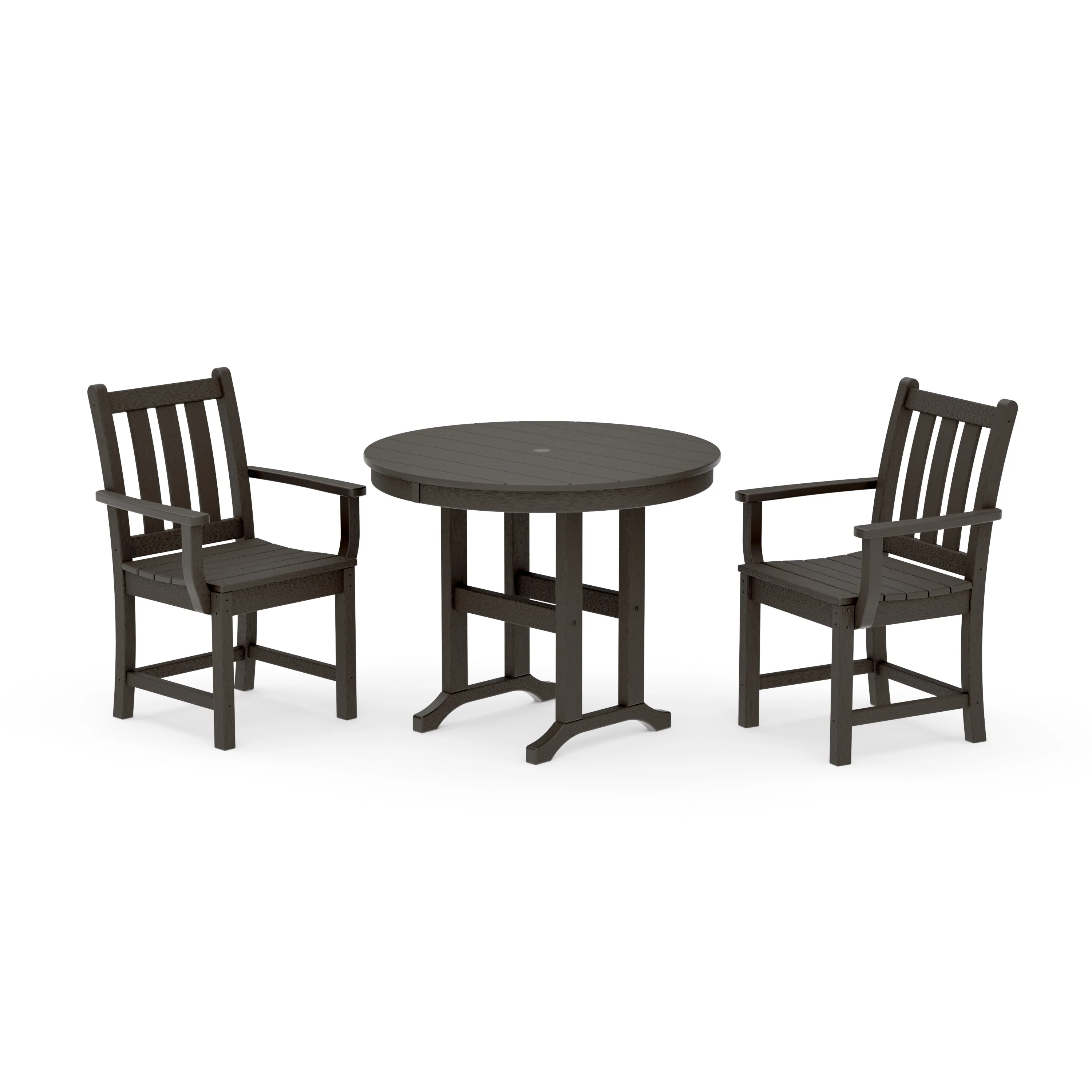 Traditional Garden 3-Piece Round Dining Set - Image 13