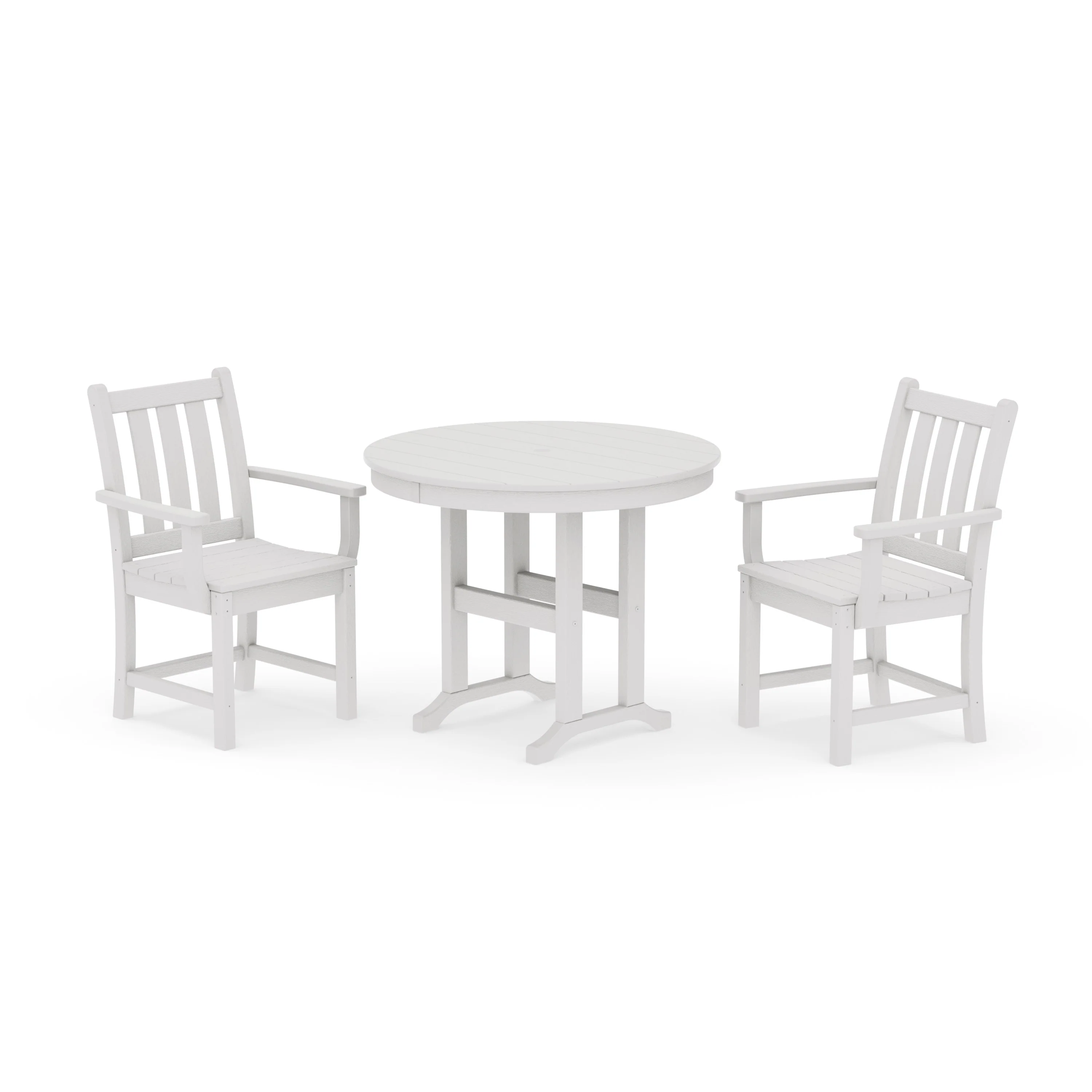 Traditional Garden 3-Piece Round Dining Set - Image 15