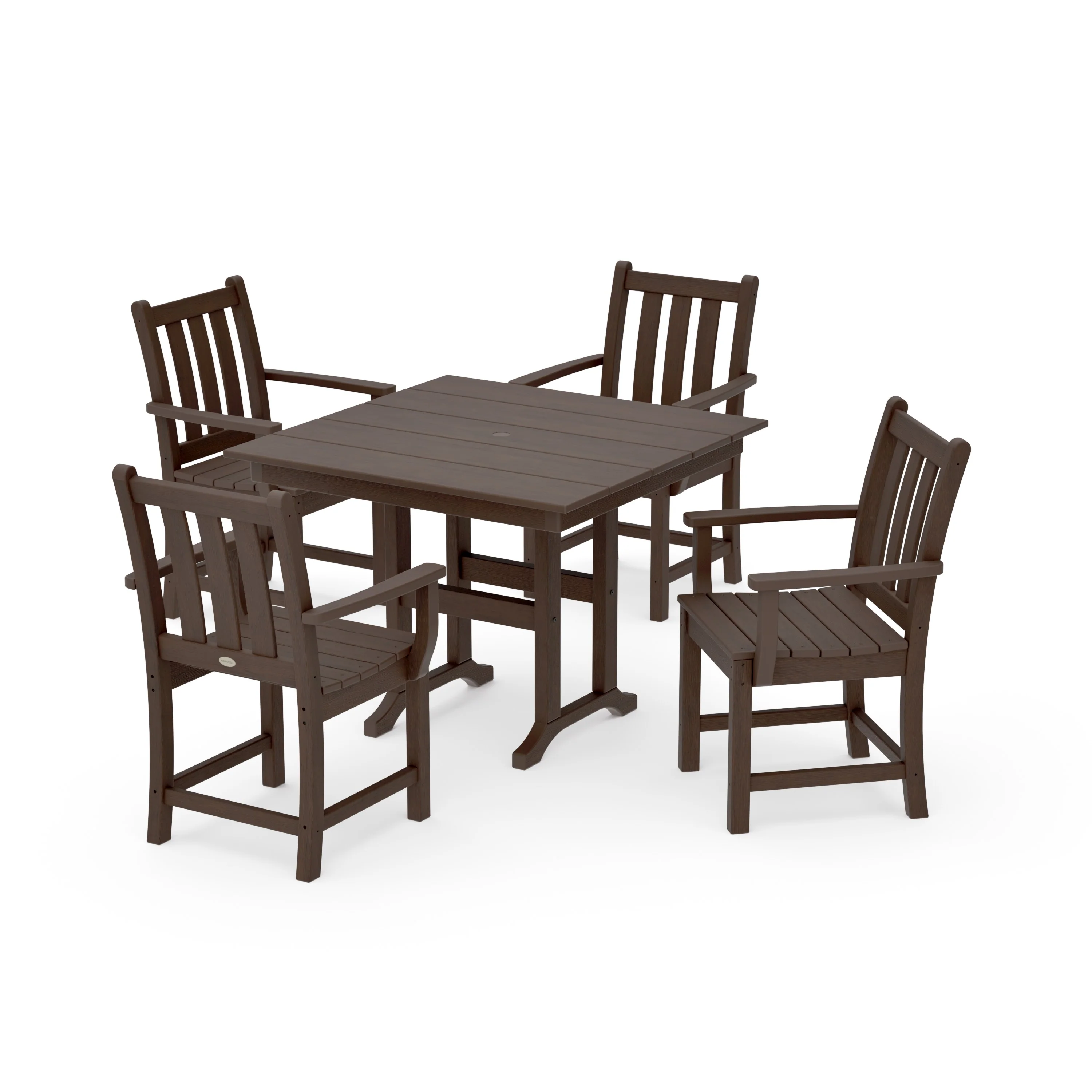 Traditional Garden 5-Piece Farmhouse Dining Set - Image 10