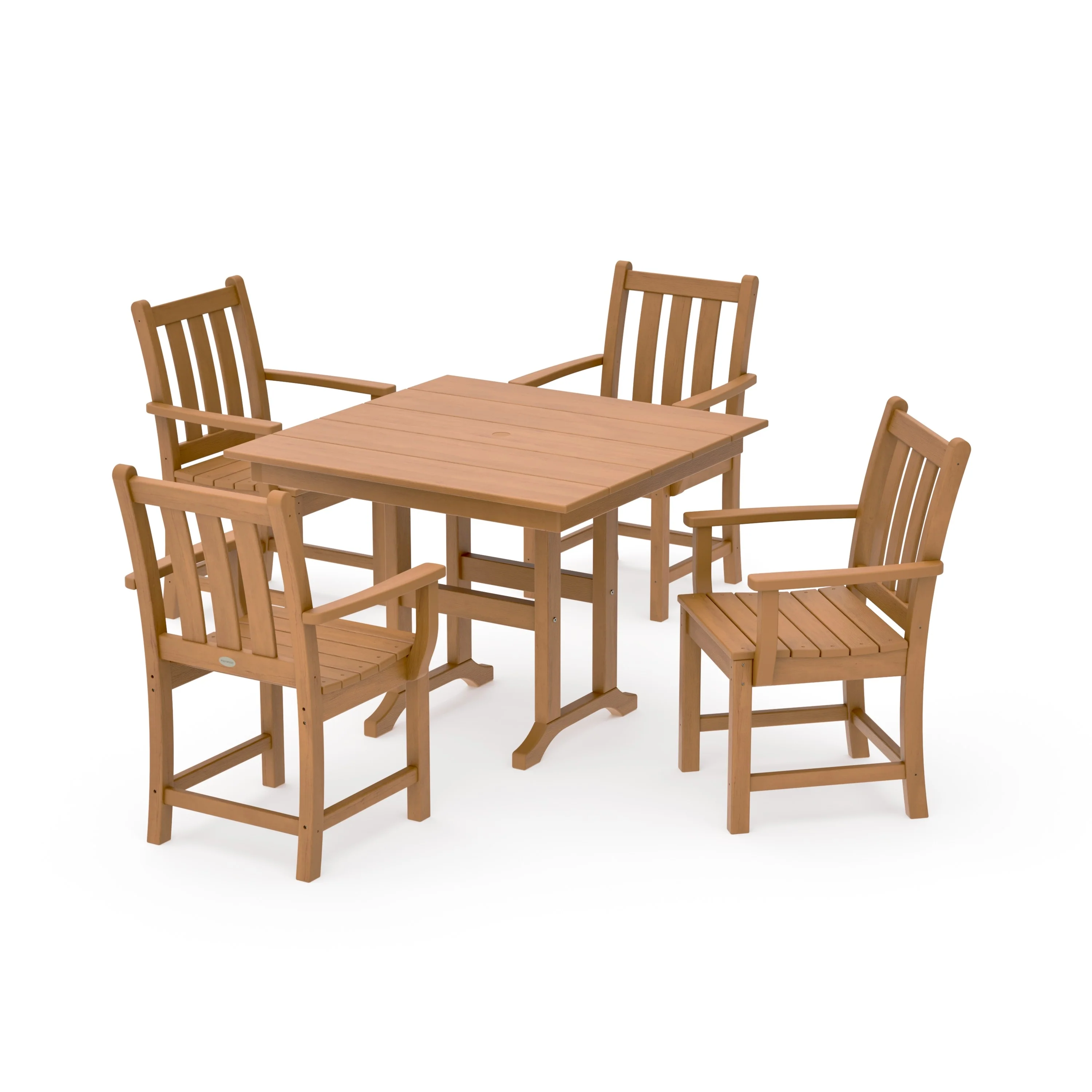 Traditional Garden 5-Piece Farmhouse Dining Set - Image 11