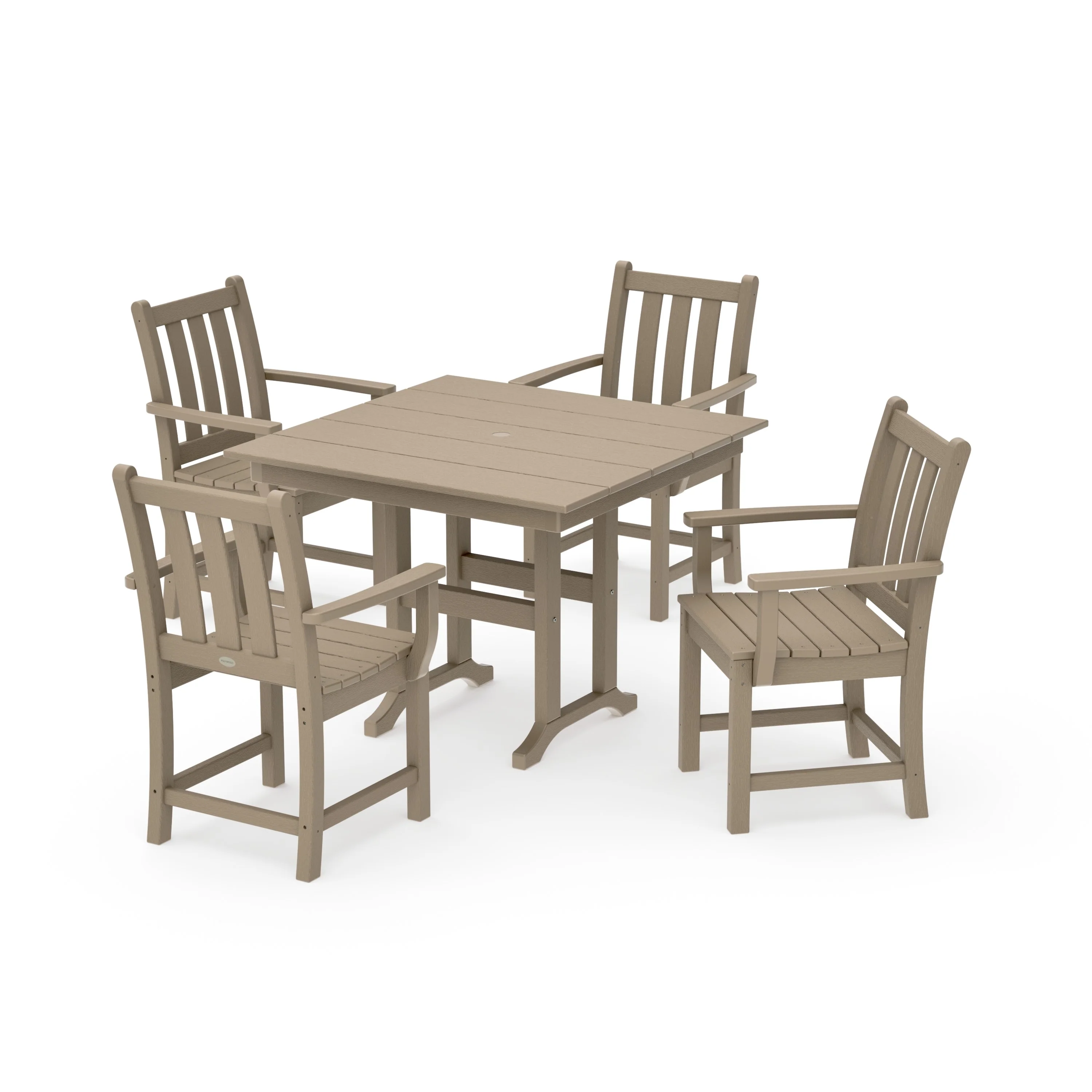 Traditional Garden 5-Piece Farmhouse Dining Set - Image 13