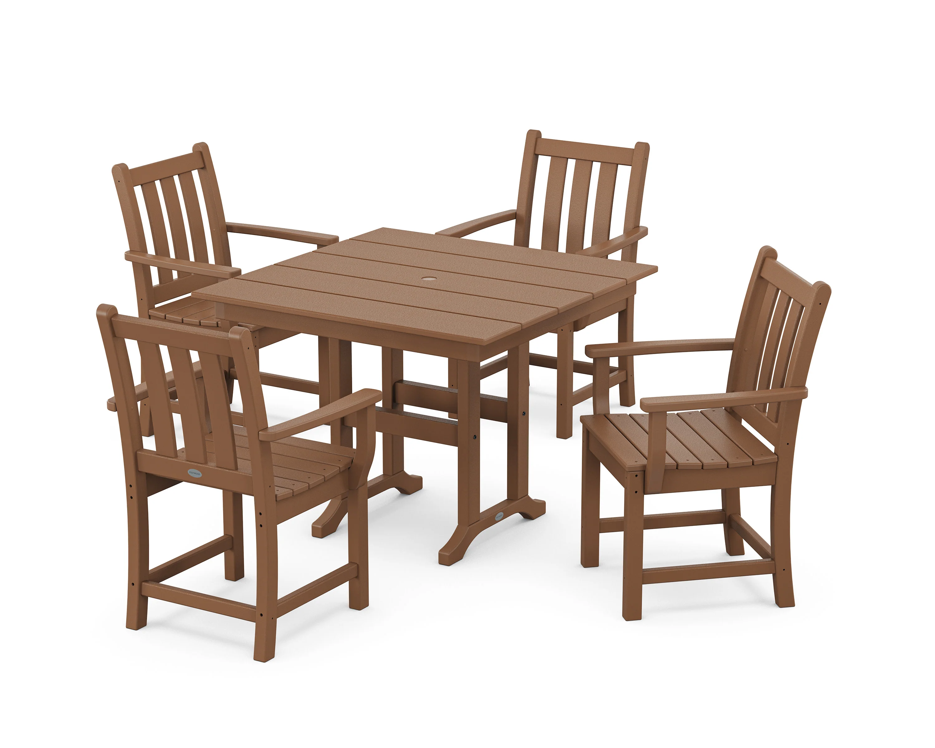 Traditional Garden 5-Piece Farmhouse Dining Set - Image 5