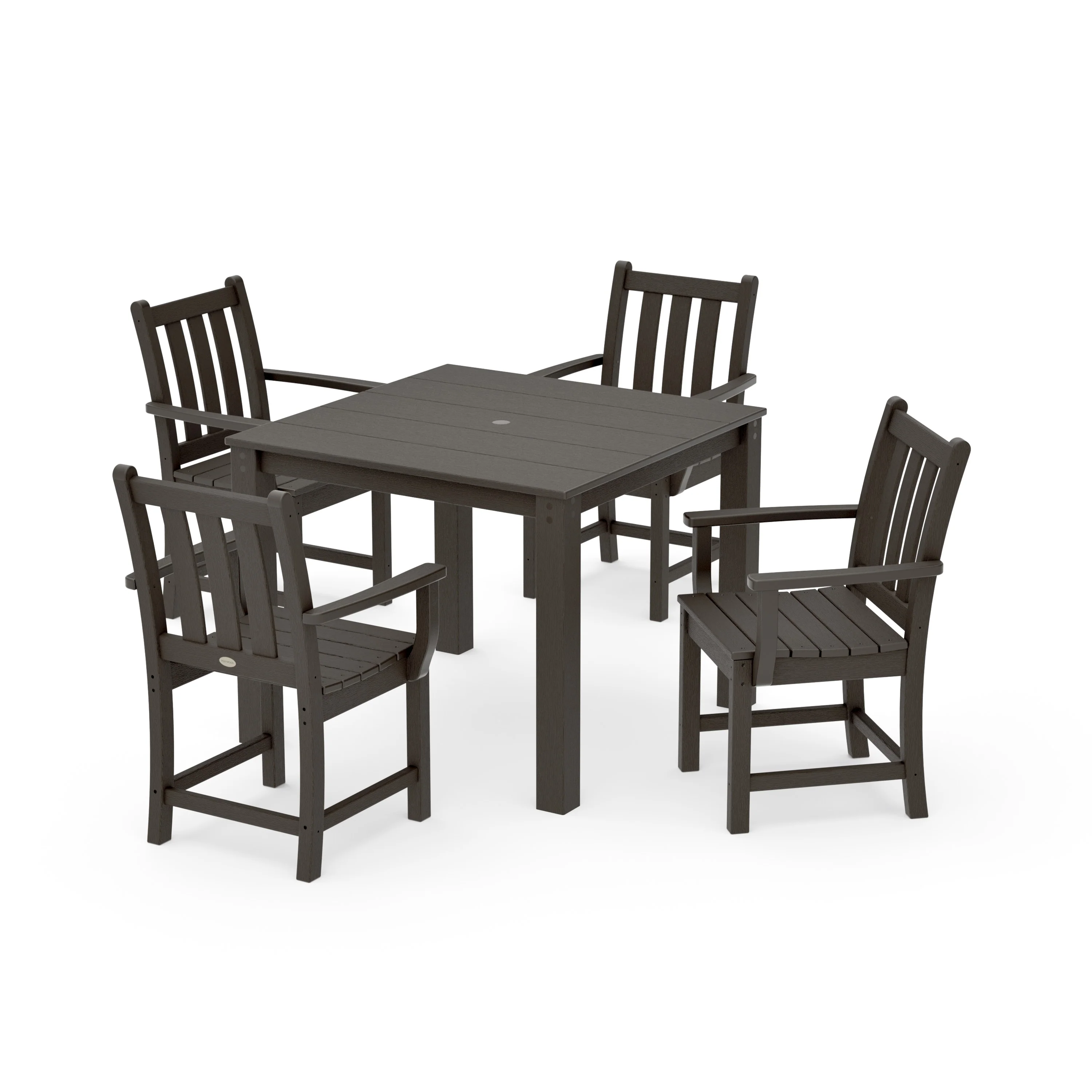 Traditional Garden 5-Piece Parsons Dining Set - Image 13