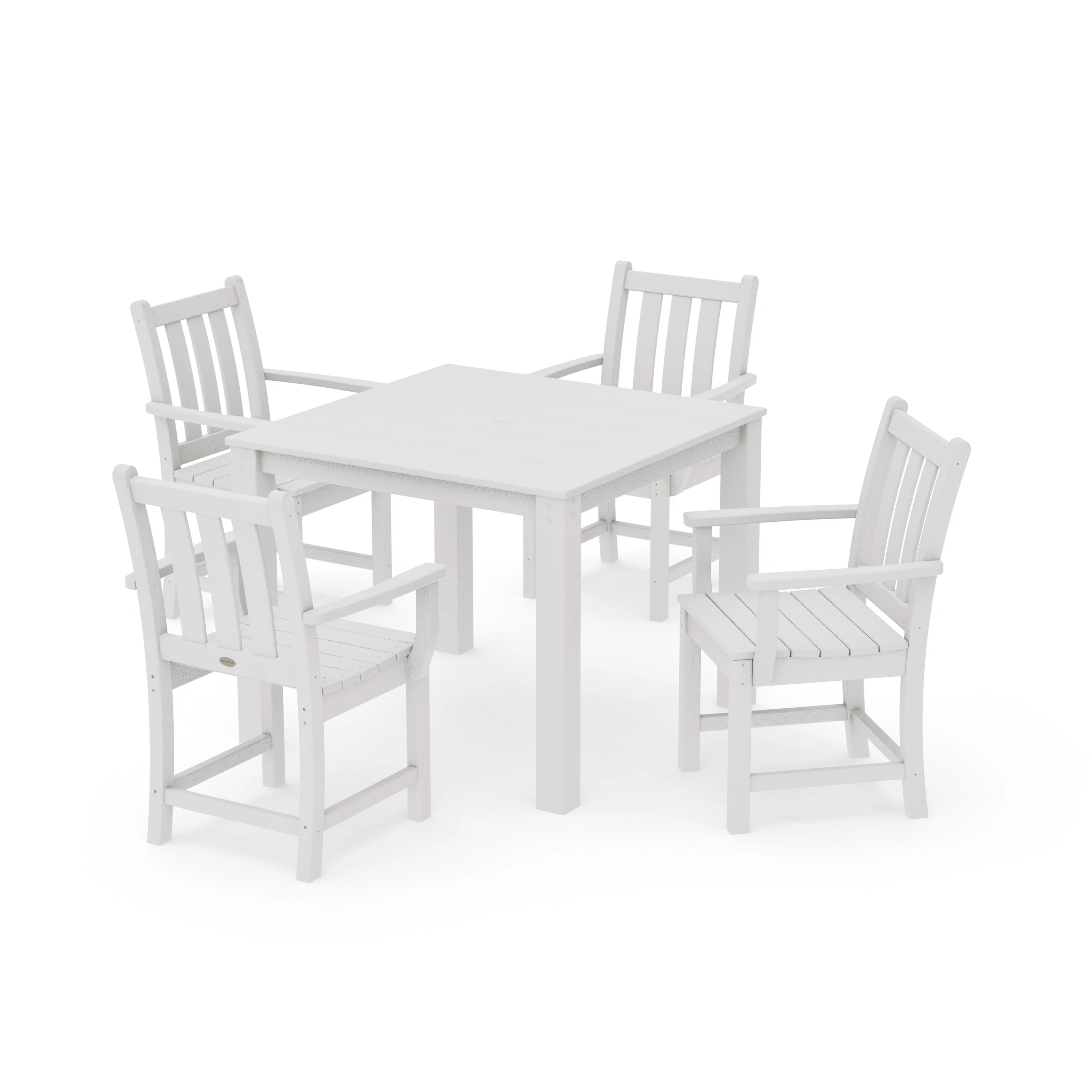 Traditional Garden 5-Piece Parsons Dining Set - Image 15