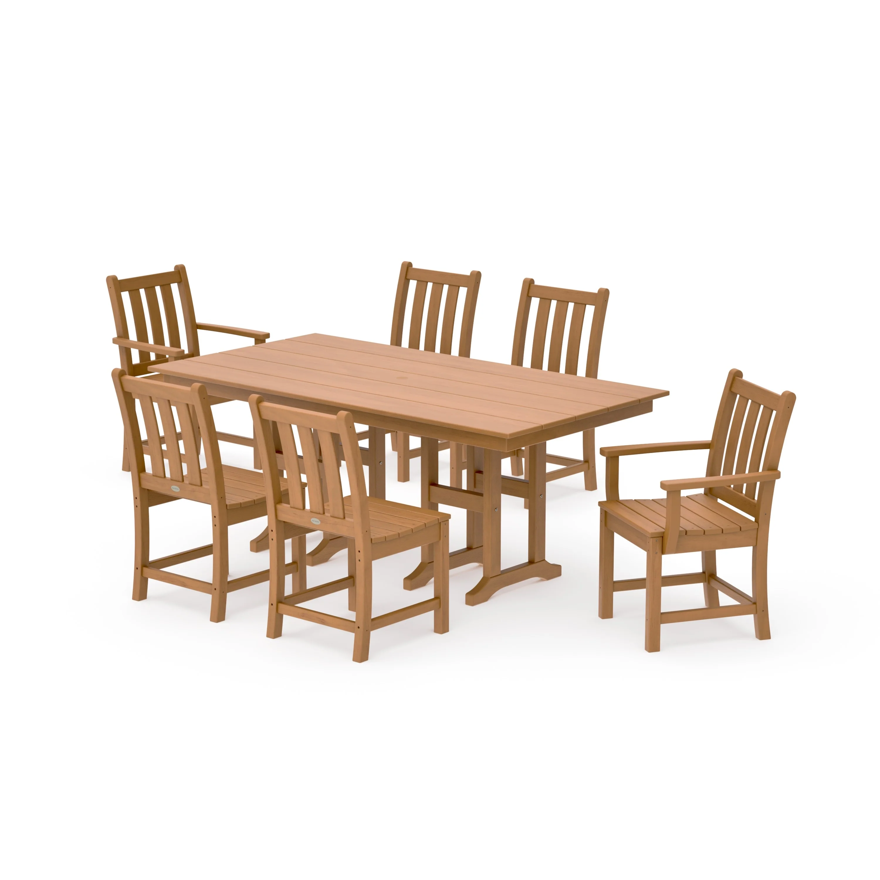 Traditional Garden 7-Piece Farmhouse Dining Set - Image 12
