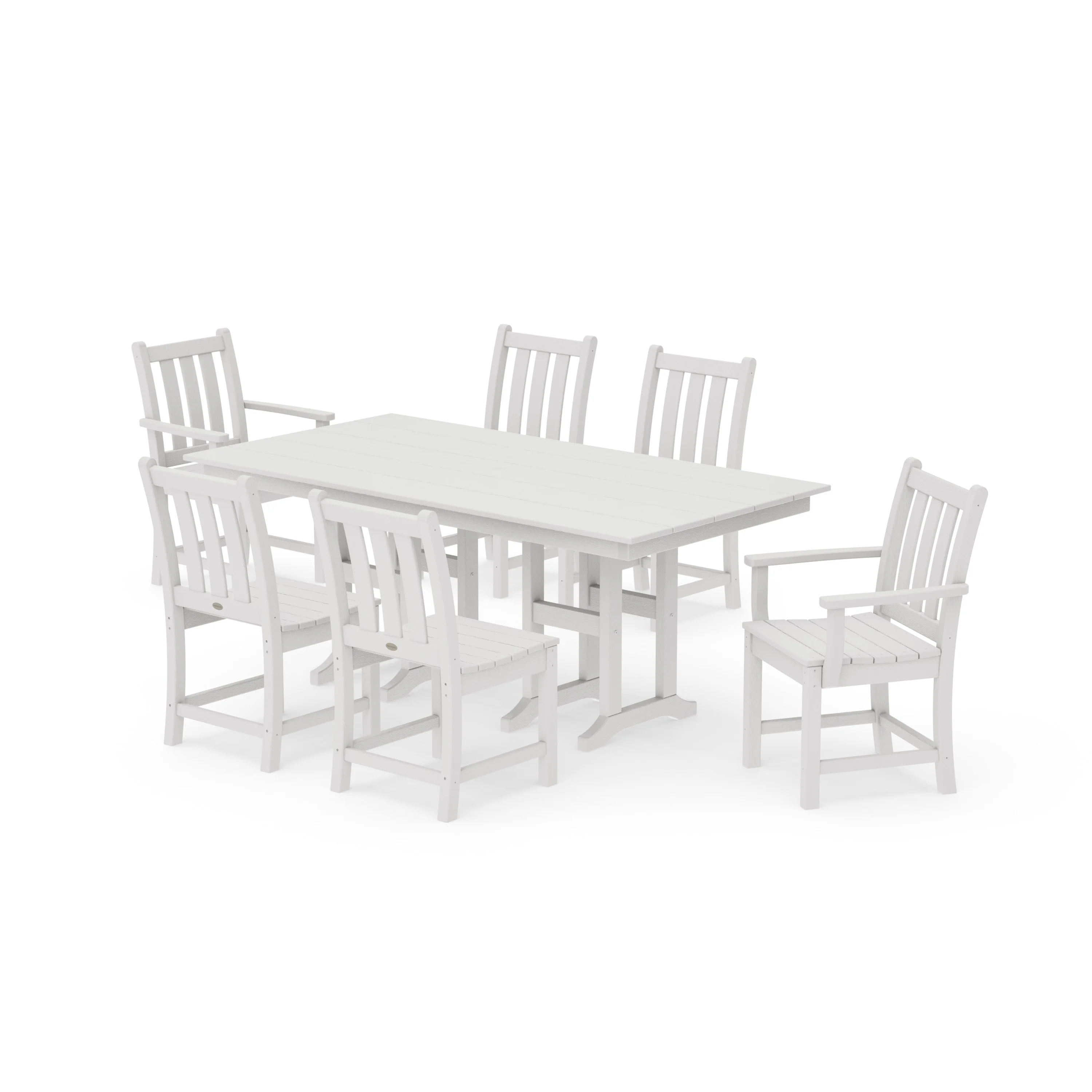 Traditional Garden 7-Piece Farmhouse Dining Set - Image 15