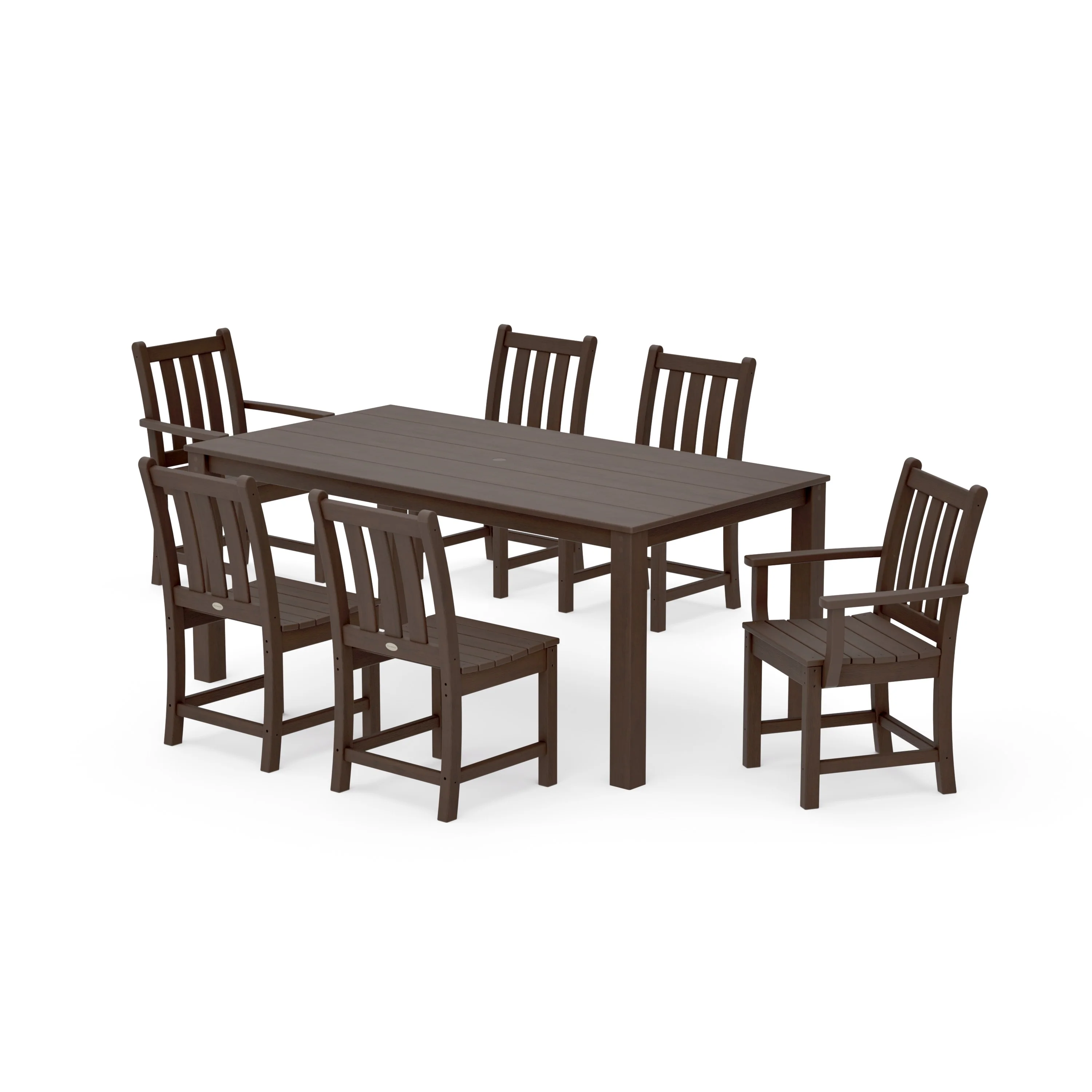 Traditional Garden 7-Piece Parsons Dining Set - Image 11