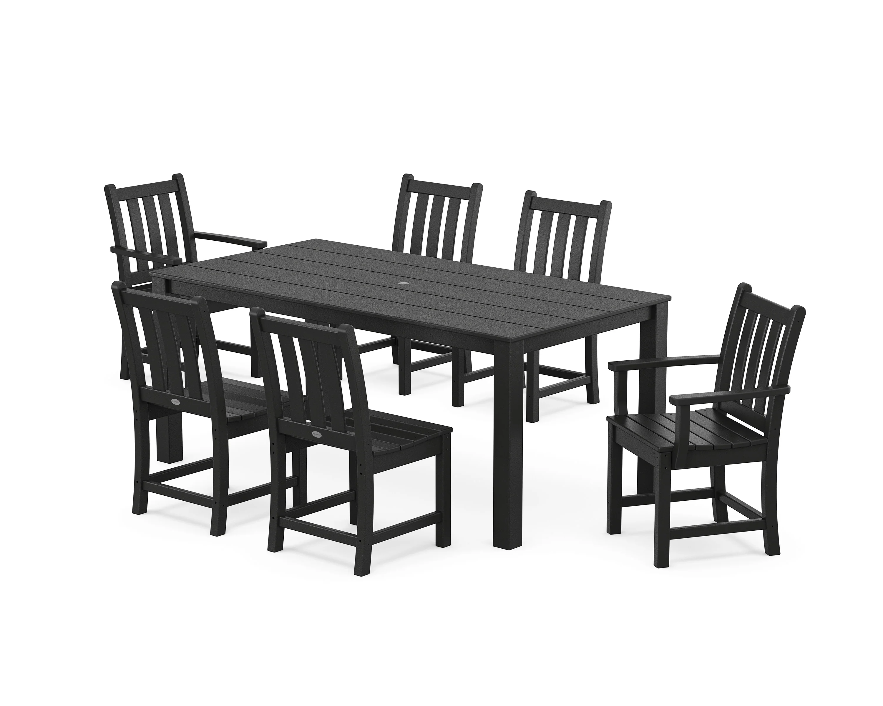 Traditional Garden 7-Piece Parsons Dining Set - Image 7