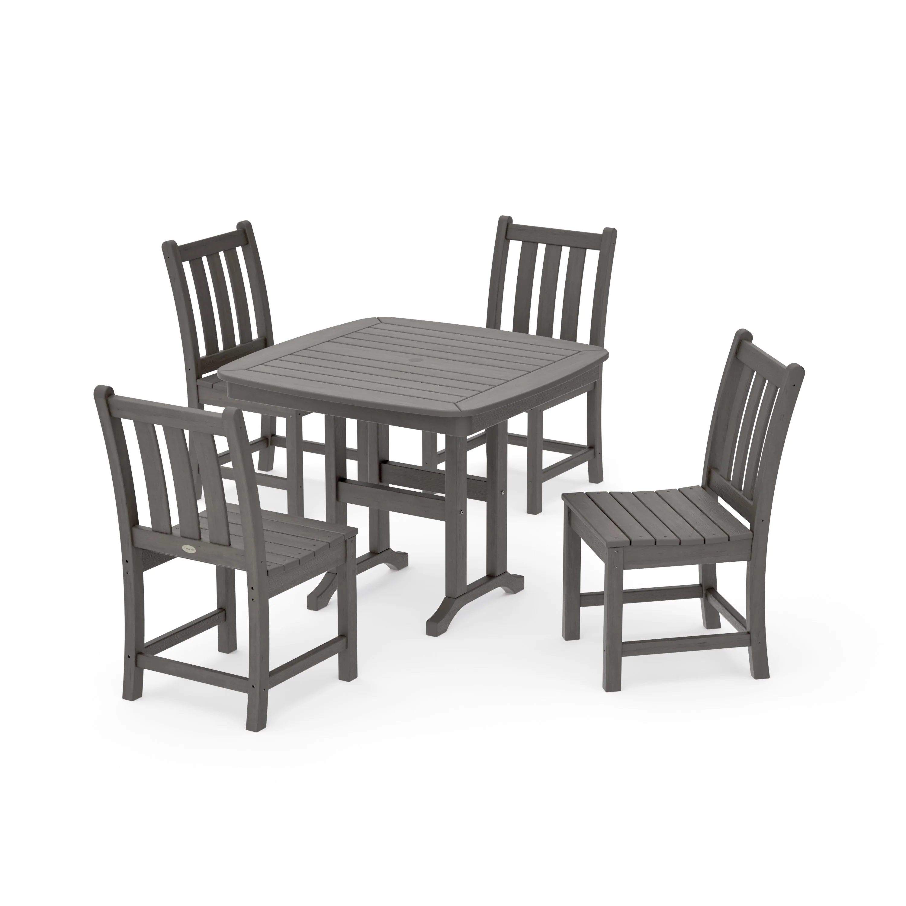 Traditional Garden Side Chair 5-Piece Dining Set - Image 10