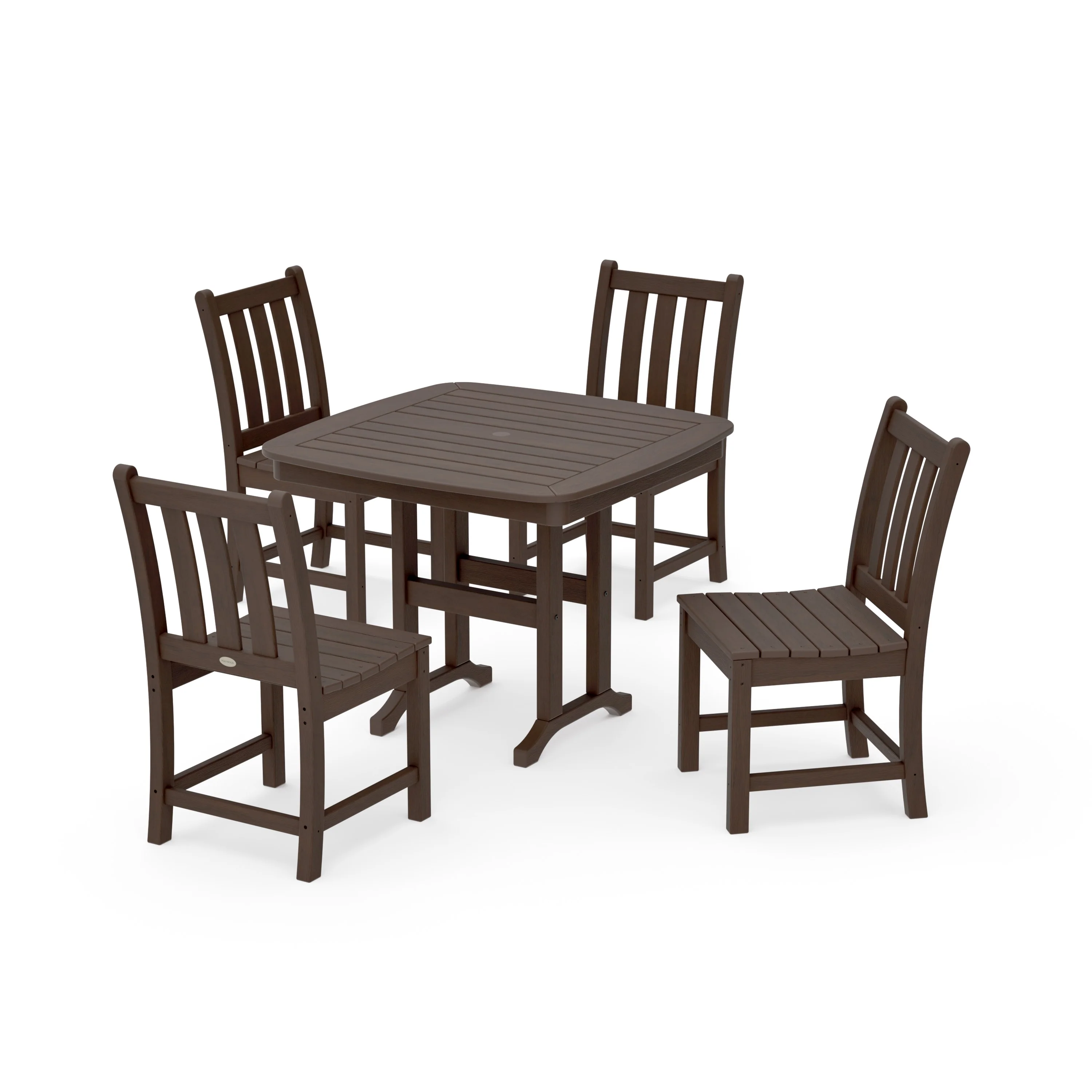 Traditional Garden Side Chair 5-Piece Dining Set - Image 11
