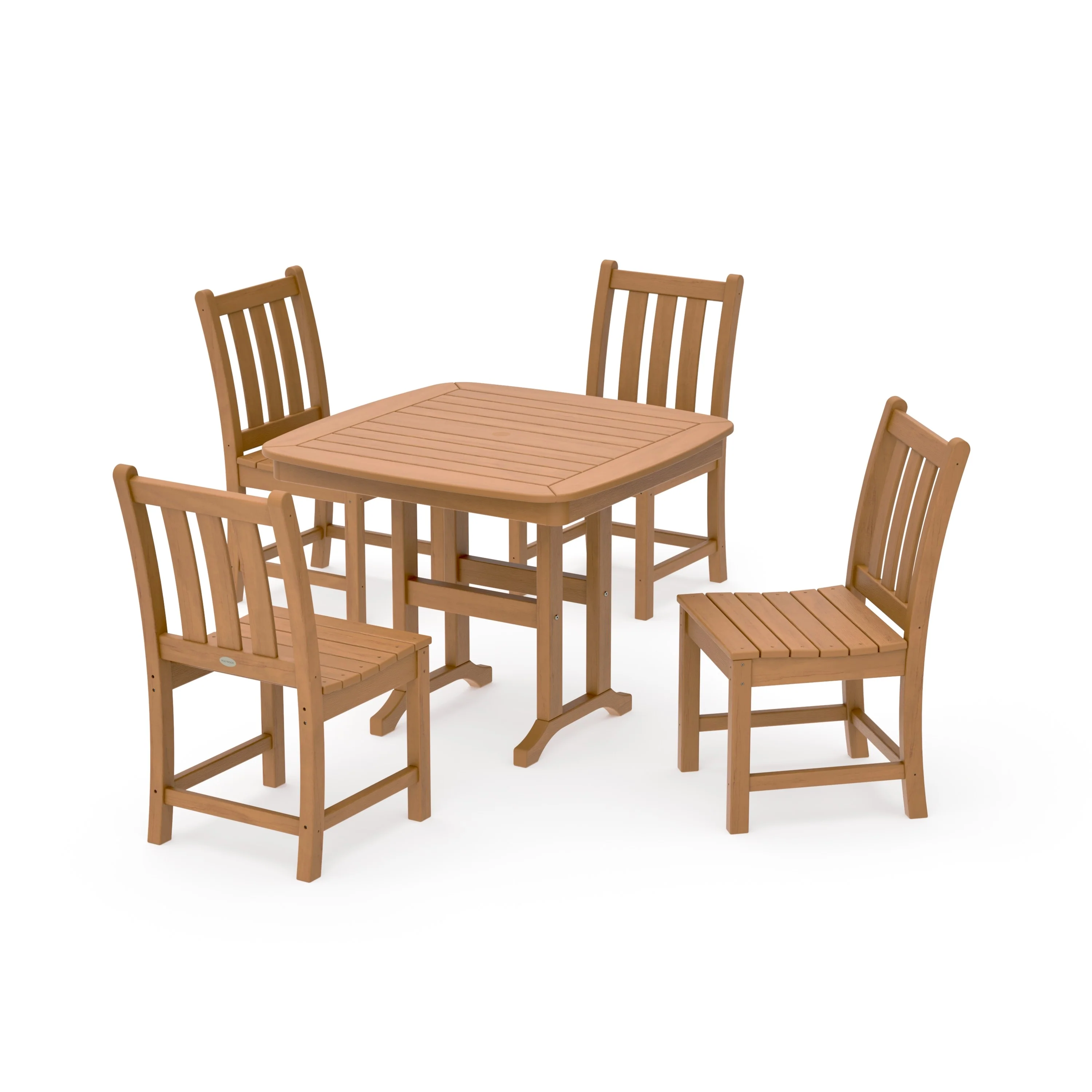 Traditional Garden Side Chair 5-Piece Dining Set - Image 12