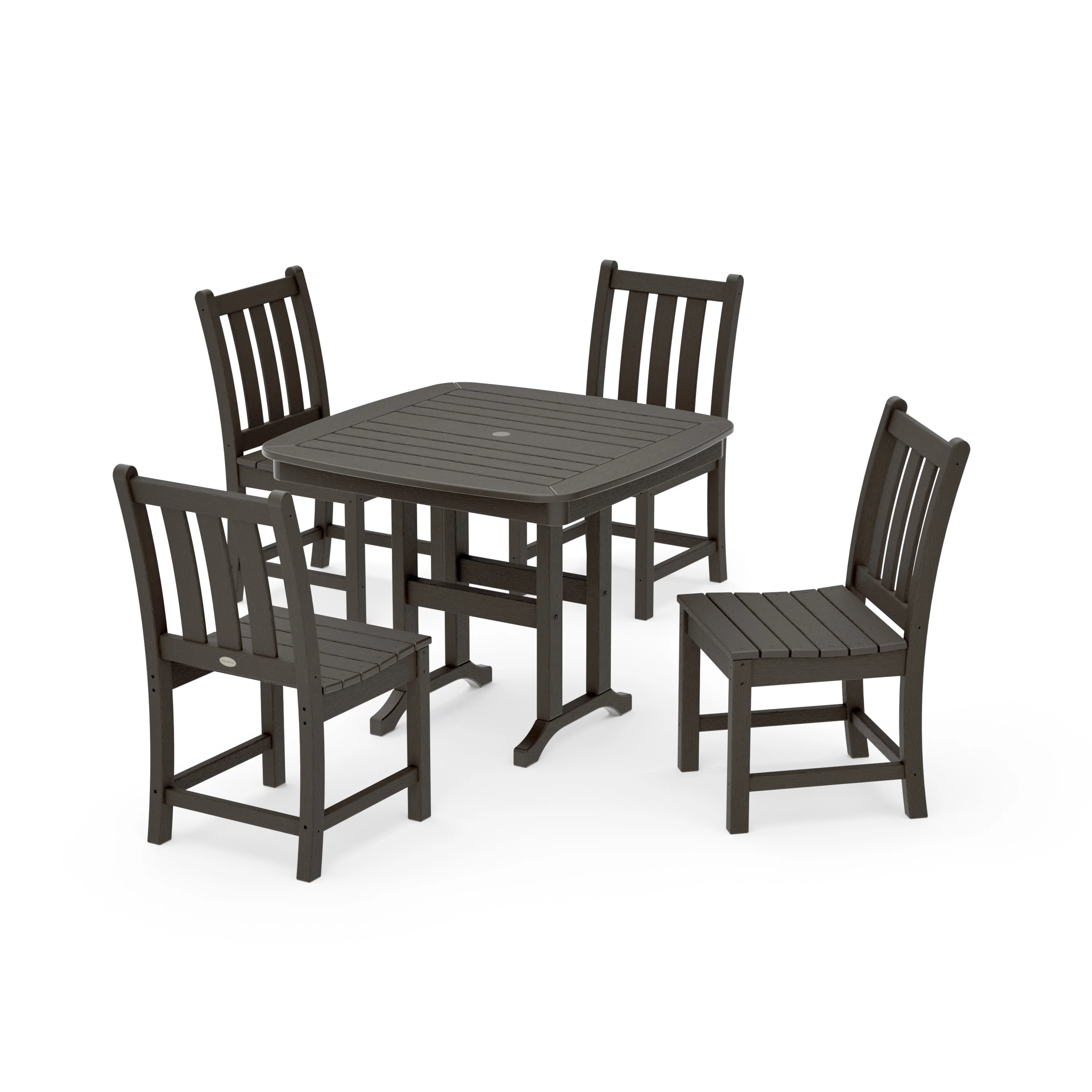 Traditional Garden Side Chair 5-Piece Dining Set - Image 13